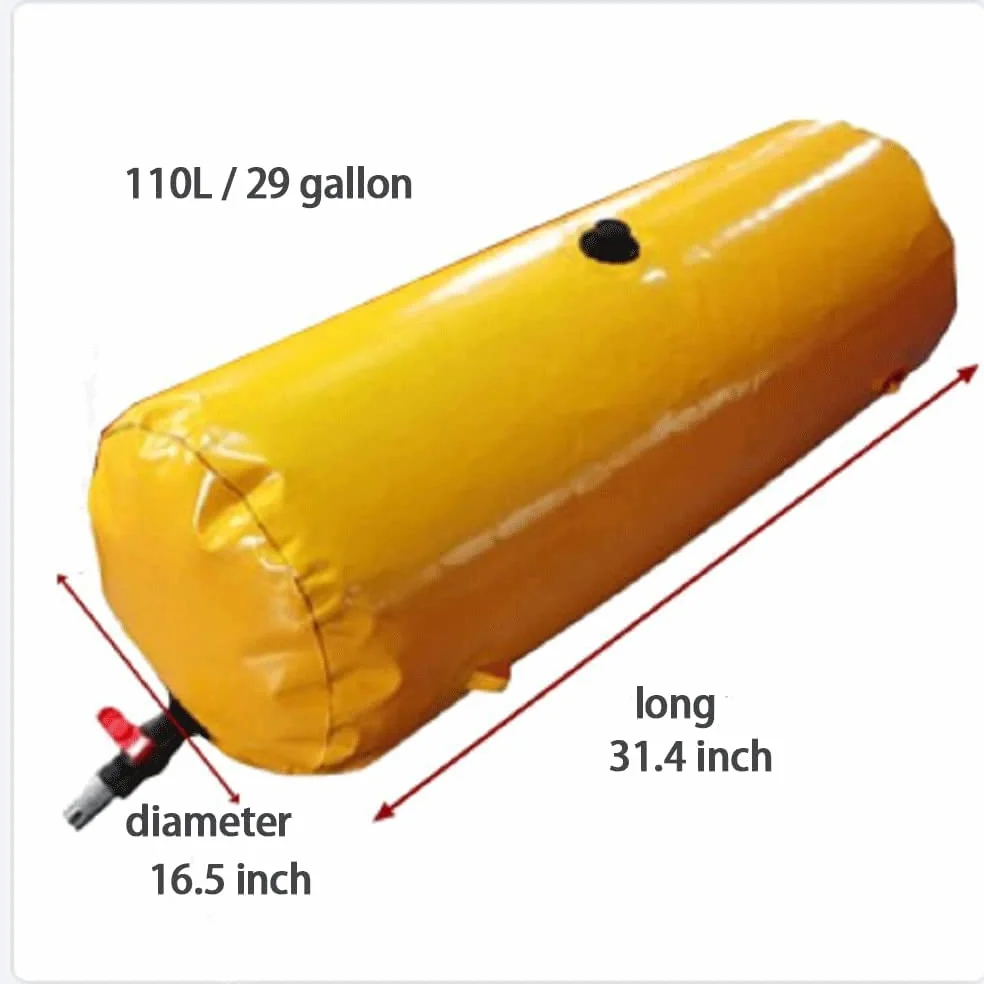 MAXEPO Tanque De Almacenamiento De Agua Flexible Con Válvula De Cierre, Cubo De Almacenamiento De Agua De Emergencia Plegable Ligero Y Durable Contenedor Portátil Plegable 110L, 330L, 540L, 1000L, 150