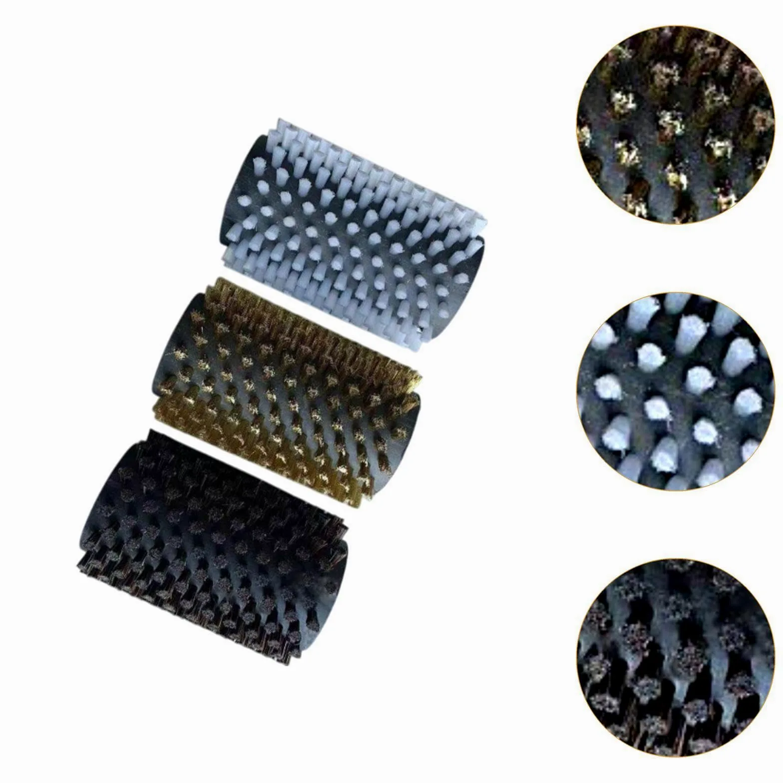 Kit de Cepillos para Encerar Tablas de Snowboard, Cepillo de Rodillo Eléctrico Eficiente, Nailon, Latón, Crin de Caballo.
