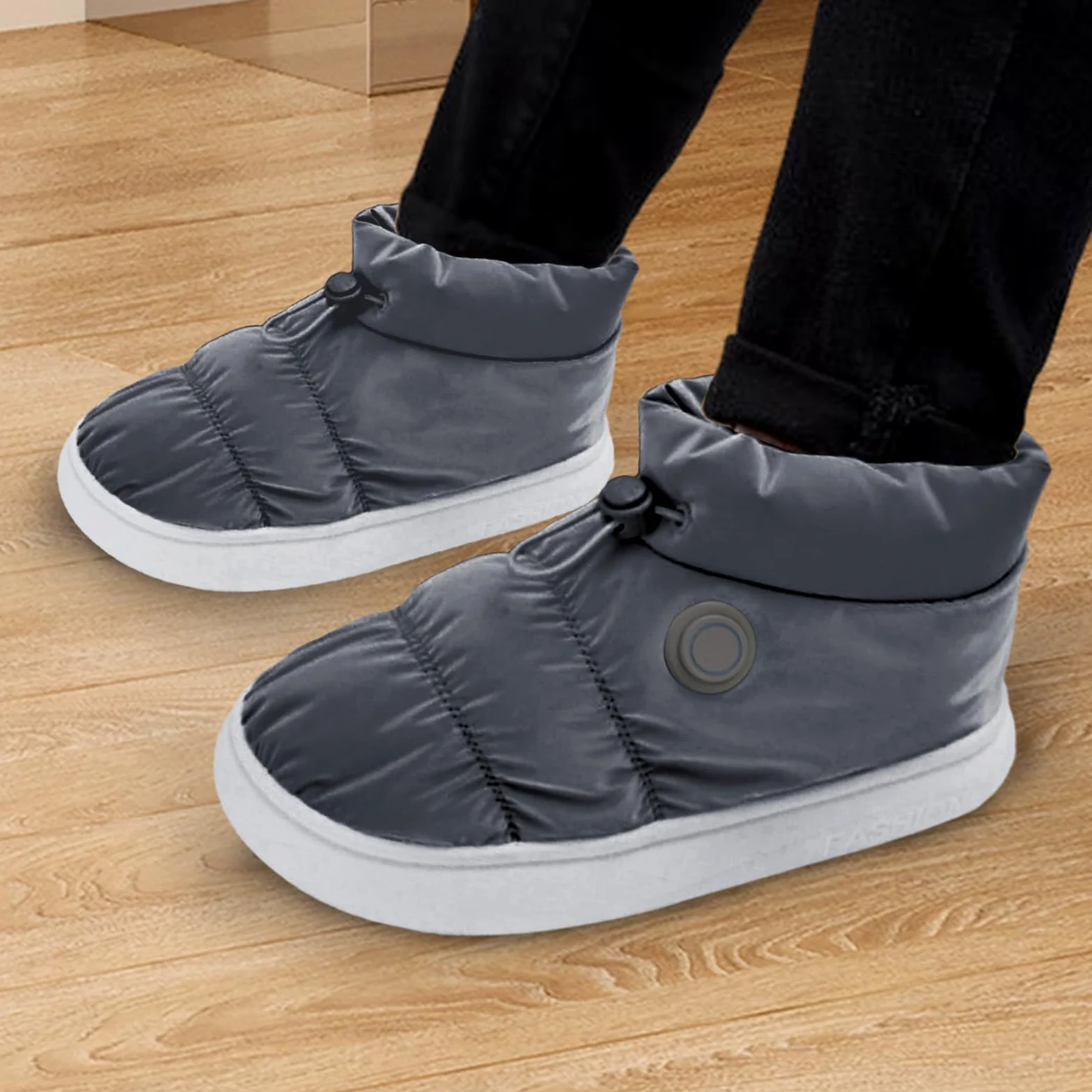 Calor, botas calefactadas - Unisex recargable eléctricamente aislado - Calentado para hombre Recargable, Calentadores de pies eléctricos, calefacción de pies térmicos, accesorios para el hogar