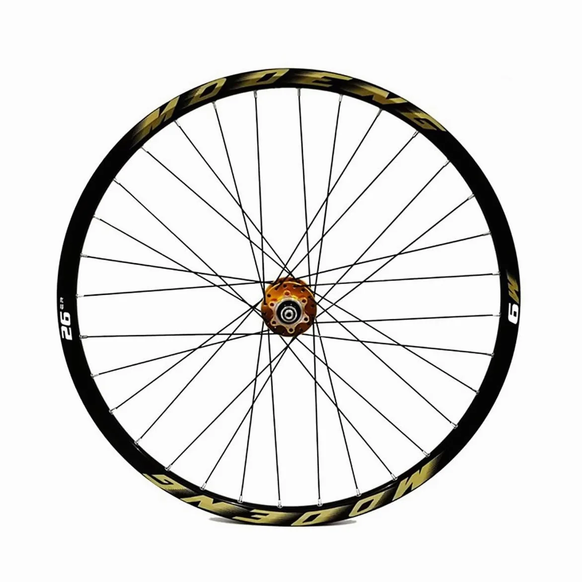Juego De Ruedas Para Bicicleta De Montaña 26 27.5 29 Pulgadas Liberación Rápida | Freno Disco Llanta 32H Ruedas Delanteras Traseras Para Cassette 8-11 Velocidades(Gold,27.5in)