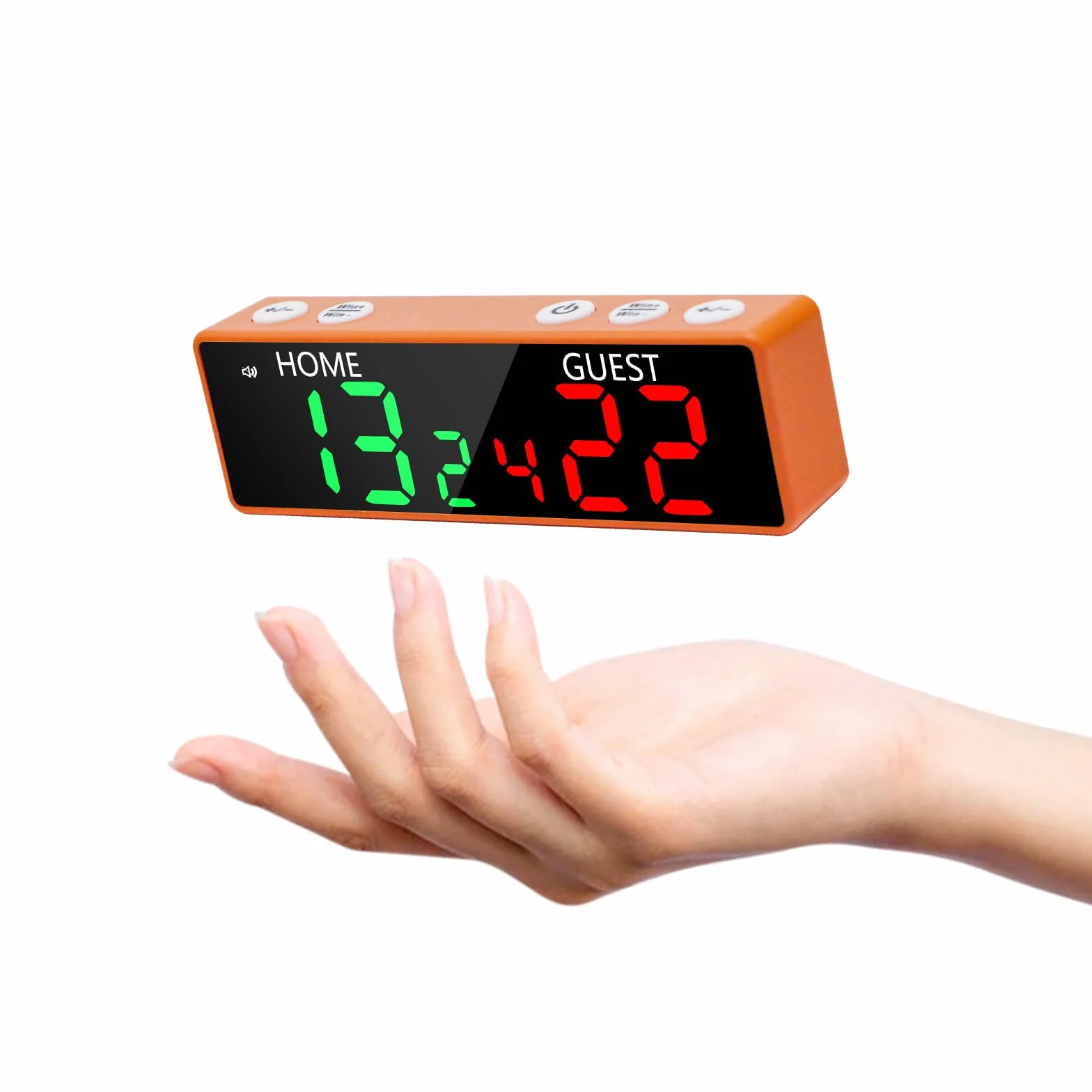 Mini Marcador Digital - Marcador de Mesa Portátil para Juegos, Marcador Electrónico Inalámbrico a Batería con Timbre, Marcador de 6 Dígitos para Ping Pong/Cornhole/Baloncesto/Voleibol