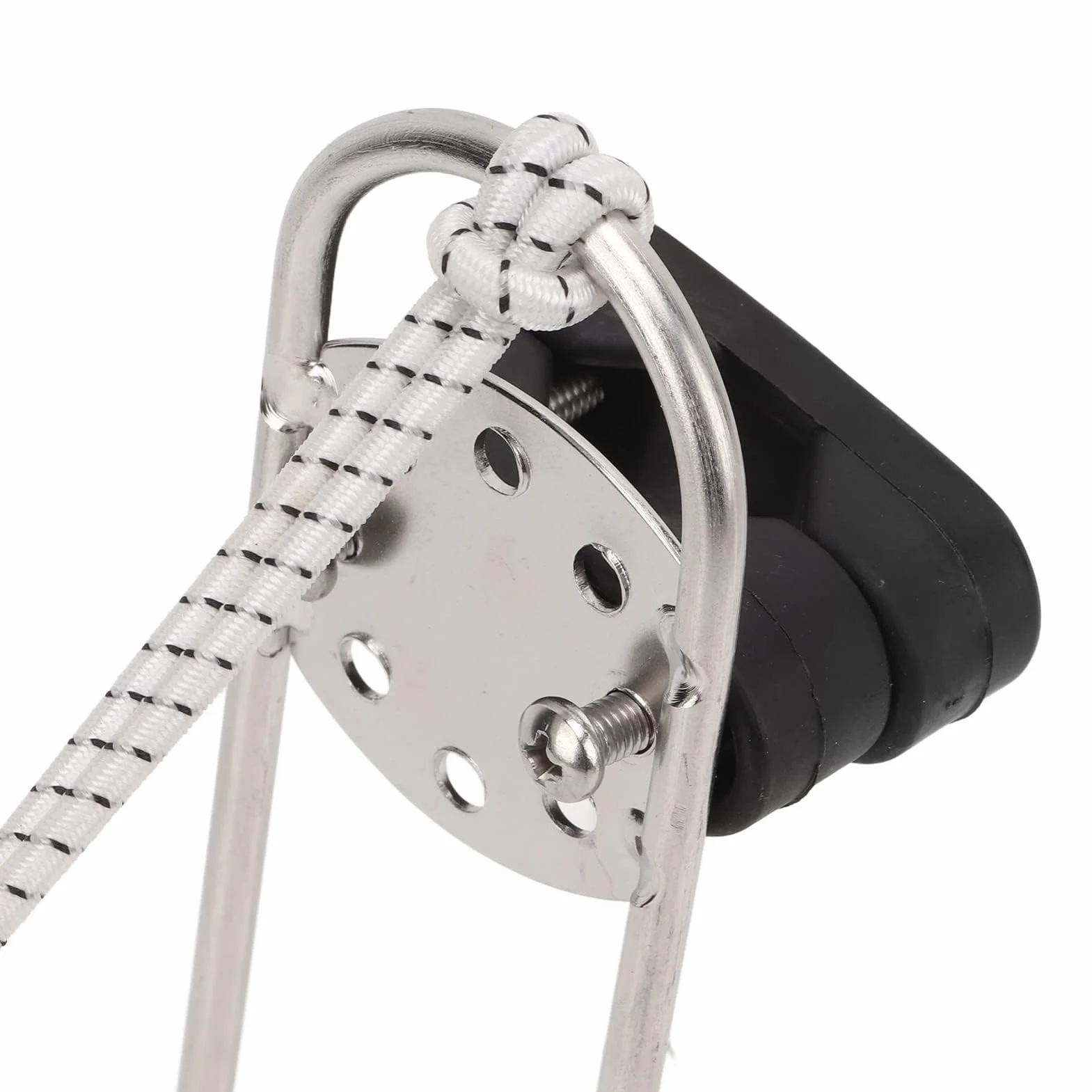 Soporte de Herradura Salvavidas Soporte de Aro Salvavidas Marino con Ajuste de Ángulo Flexible Pulido Metálico para Barco