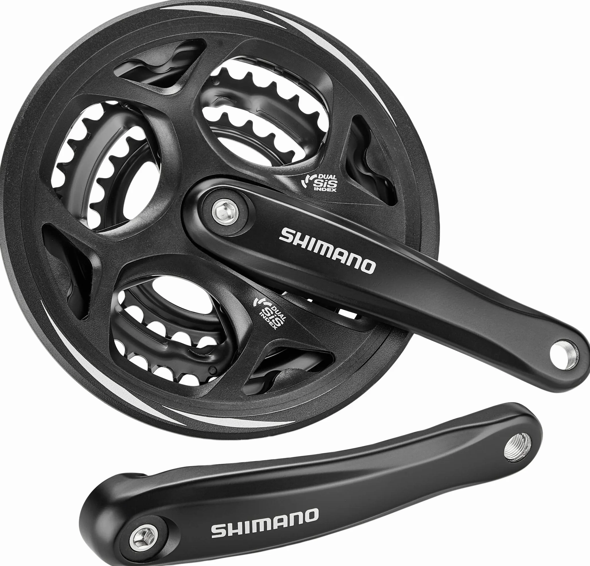 SHIMANO Bielas 8 velocidades Negro FC-M311 48/38/28T 175mm