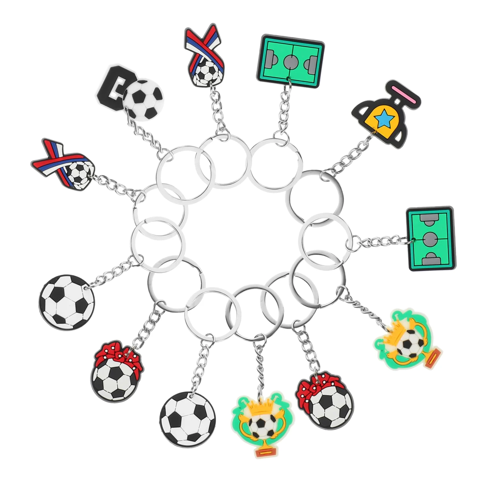 TOYANDONA Llavero Pelota Deportiva Colgantes De Llavero De Fútbol Pequeño Llavero Decorativo Adornos Colgantes De Mochila Llavero Novedad Pegamento Blando De Pvc