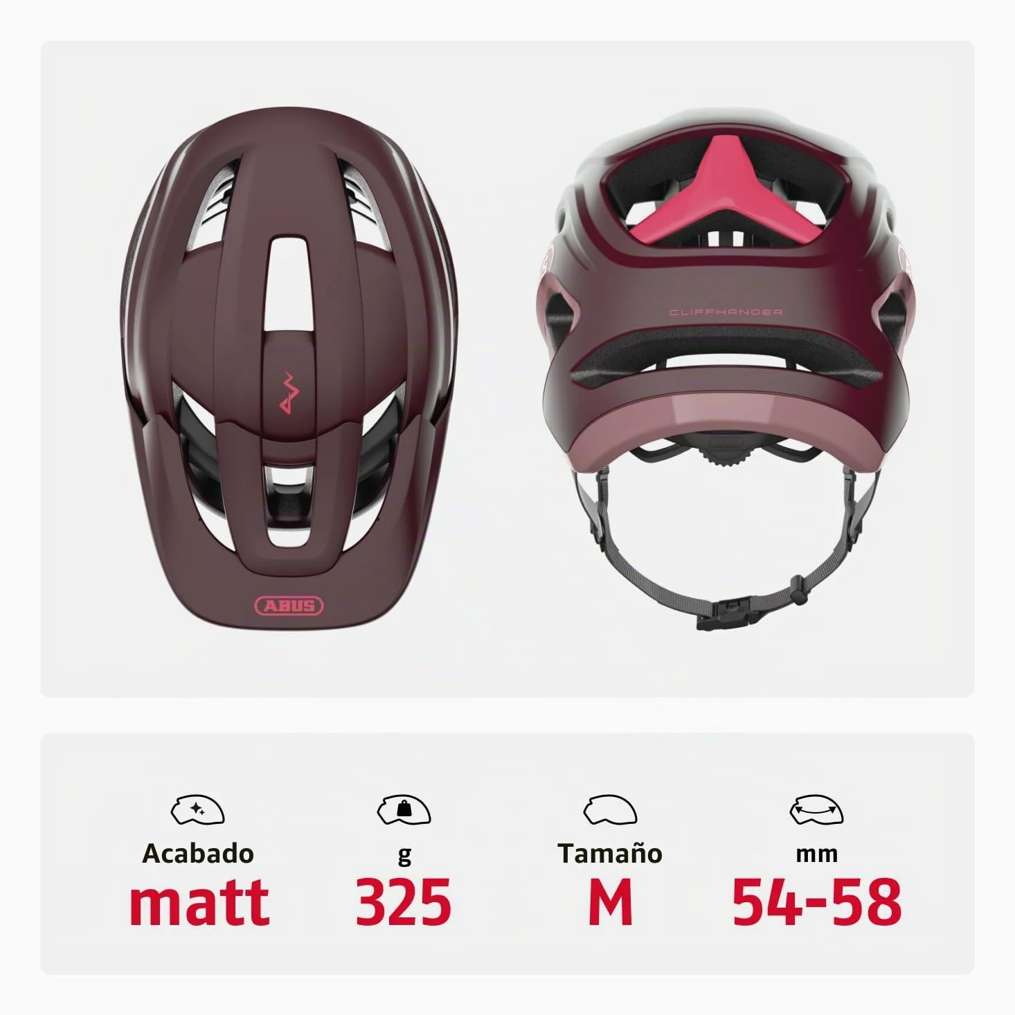 ABUS Cliffhanger MTB Helmet - Bike Helmet for demanding Trails - with Large Ventilation Openings & TriVider Strap System - for Men and Women