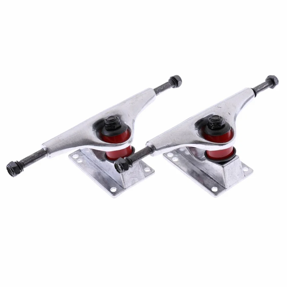MERIGLARE 2 Piezas Reemplazo para Camiones de Skateboard Camiones de Longboard Camiones de Aluminio Camiones Pulidos Diseño Robusto con Eje de Acero Y Bushing P