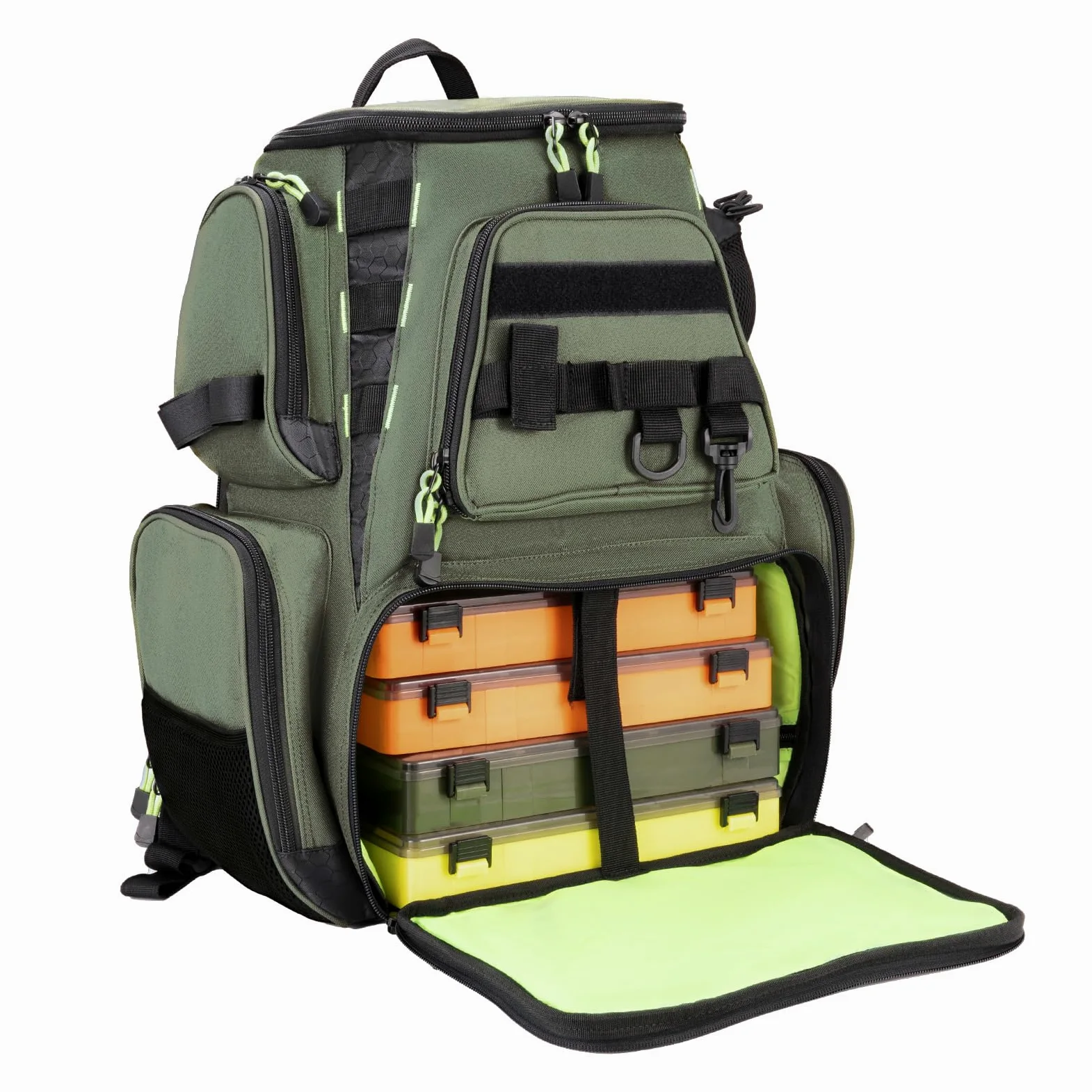 Seaknight Bolsa de Pesca SK004 Mochila Multifuncional Impermeable con Caja de señuelos Mochila de Almacenamiento para Acampar al Aire Libre Senderismo