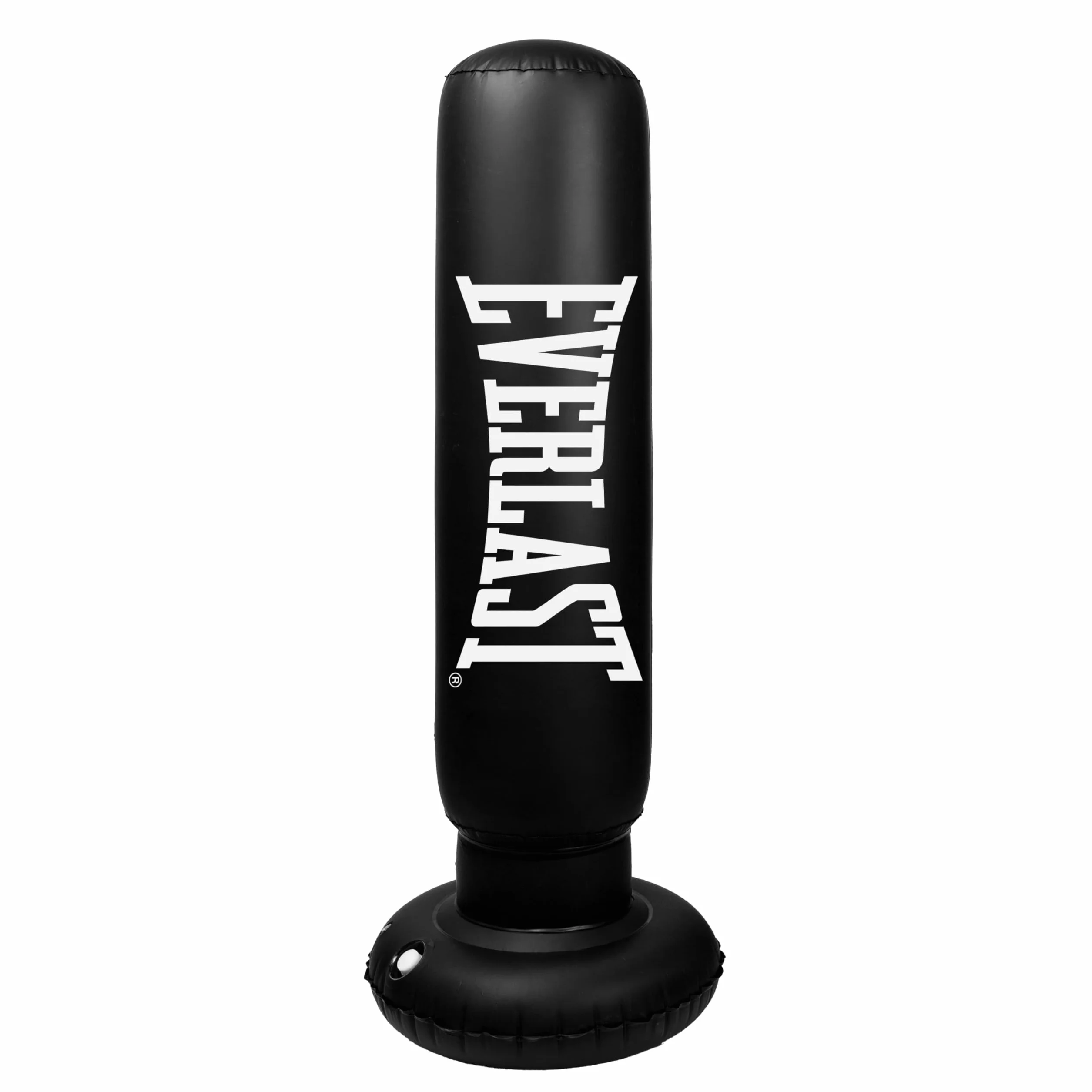 Everlast Saco de Boxeo Inflable, Principiantes y Fitness, Portátil con Gráficos, Base Rellenable, Bomba Pie, Altura 132 cm