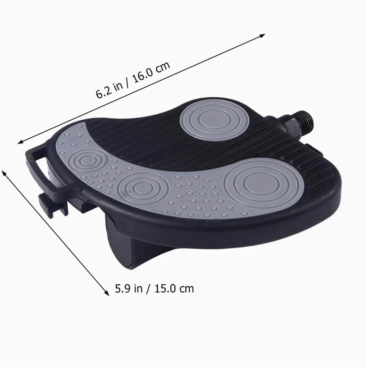 MAGICLULU Pedales para Bicicleta Estática de Plástico con Correas y Anillo de Sellado para Mayor Comodidad en Paseos Largos, Diseño con Hebilla Ajustable y Rosca 9/16 Varios Estilos