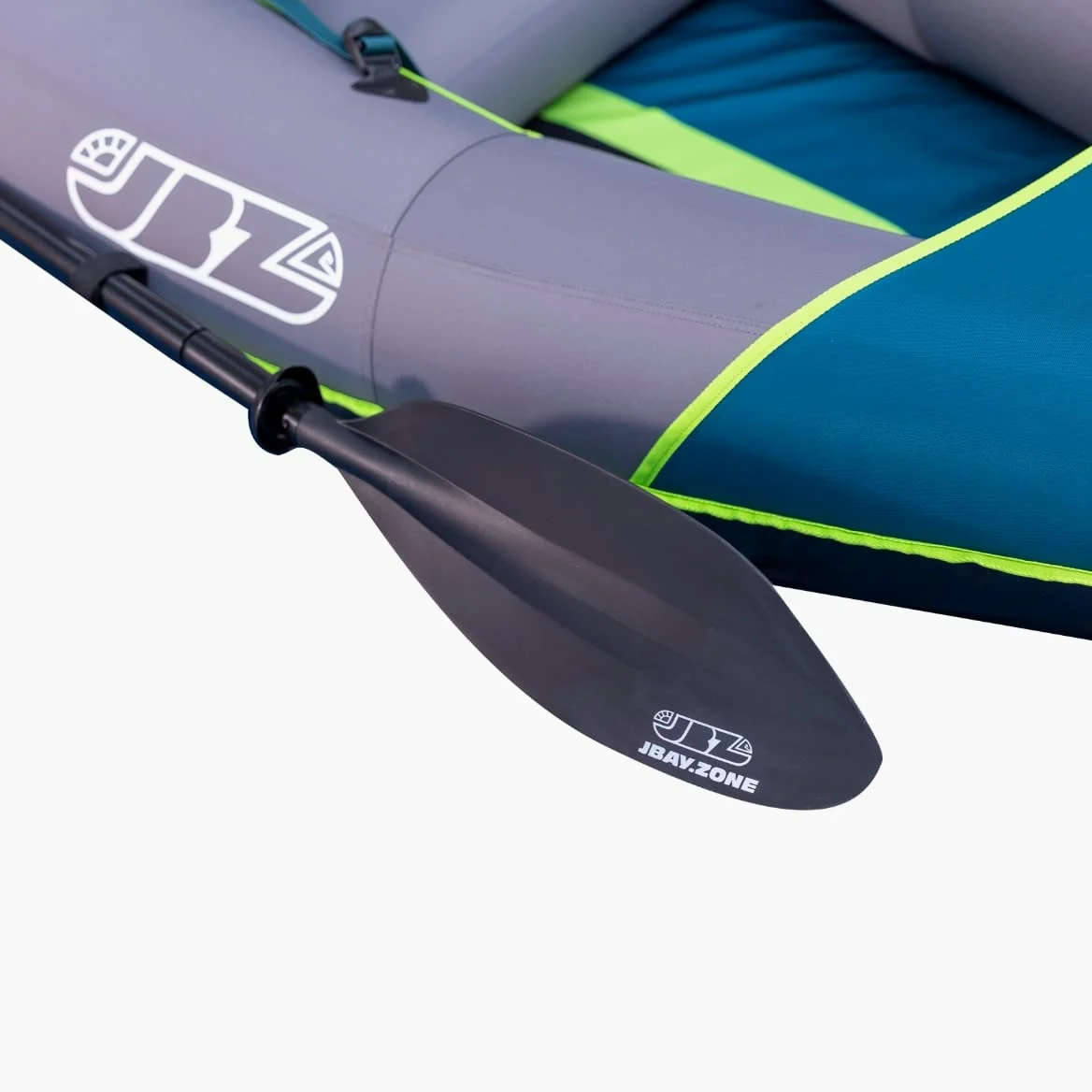 Kayak Canoa Inflable Biplaza JBAY.ZONE FLUO 335x93cm con Cubierta de Tela