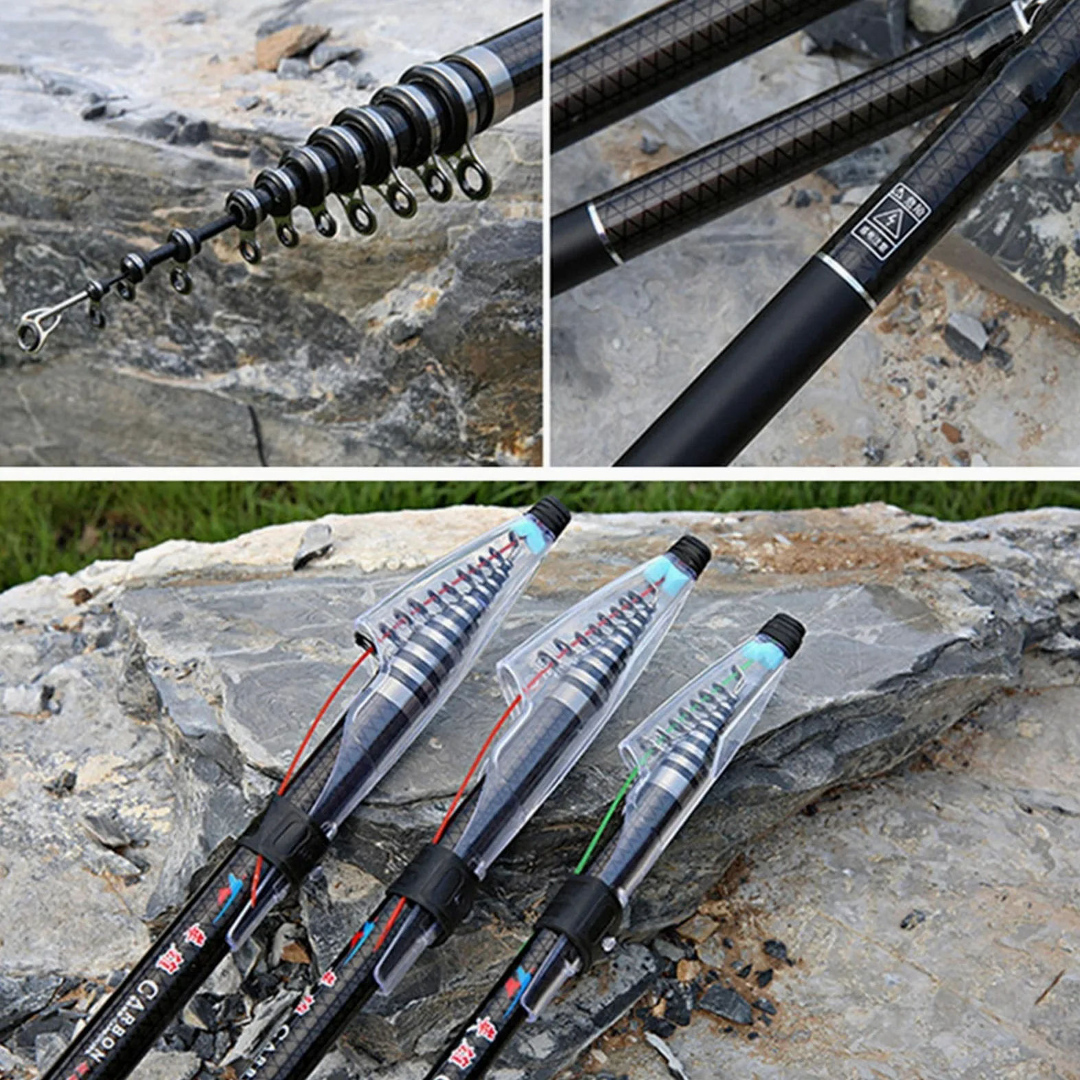 Cañas de Pescar en Mar,Cañas de Pescar Surfcasting Caña de pescar telescópica de carbono de 2,7 m, 3,6 m, 4,5 m, 5,4 m, 6,30 m y 7,2 m, caña de pescar ultraligera for roca, cañas telescópicas, cañas d
