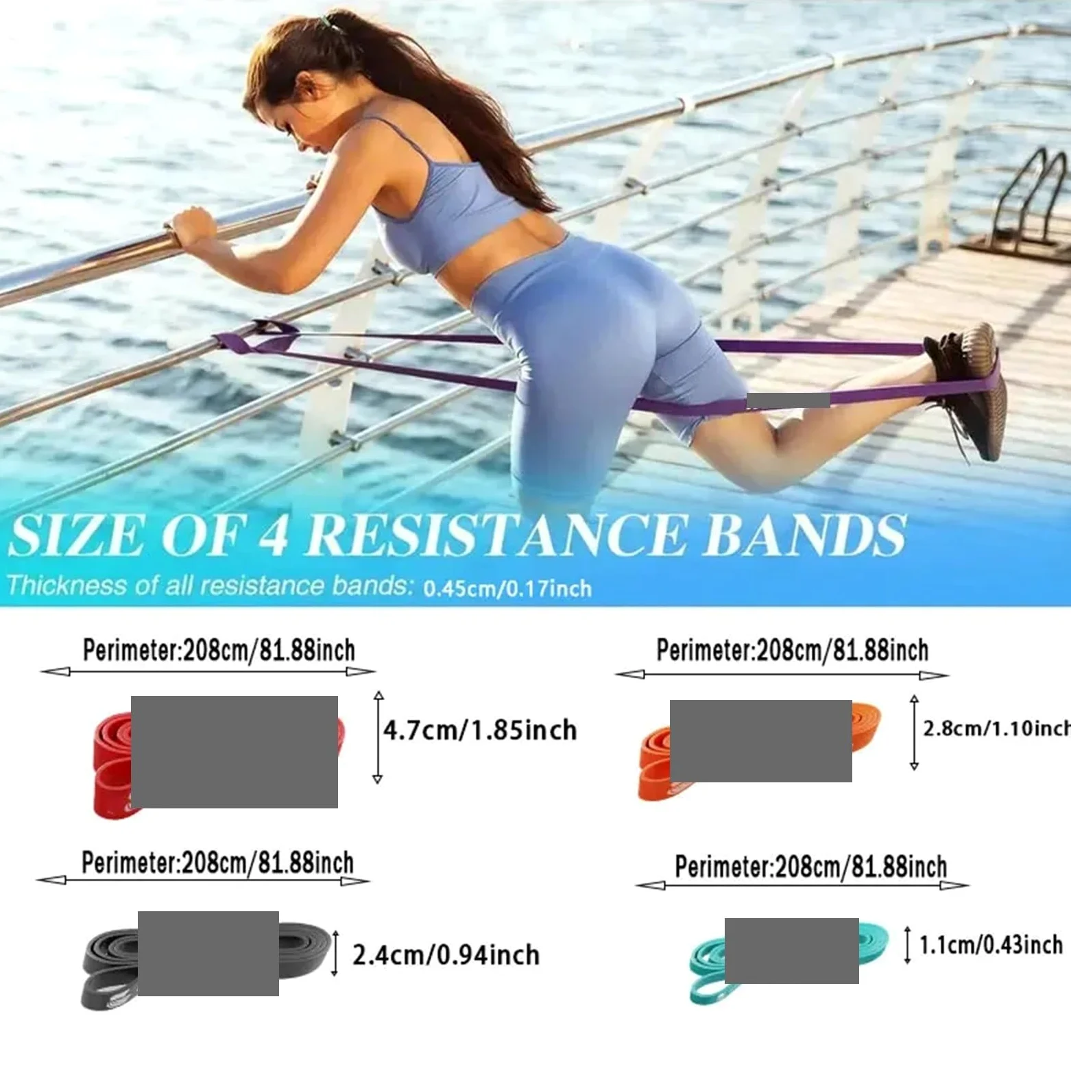 Gomas Elasticas Musculacion Banda Elástica De Resistencia | For hombres y mujeres fuerza Fitness ejercicio Yoga tensión Pull Up Resista
