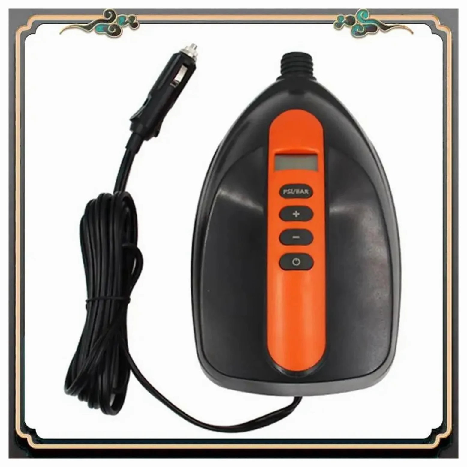 Inflador Electrico, Inflador eléctrico premium de 12 V for vehículos, bomba de alta presión for tablas de surf y botes inflables.