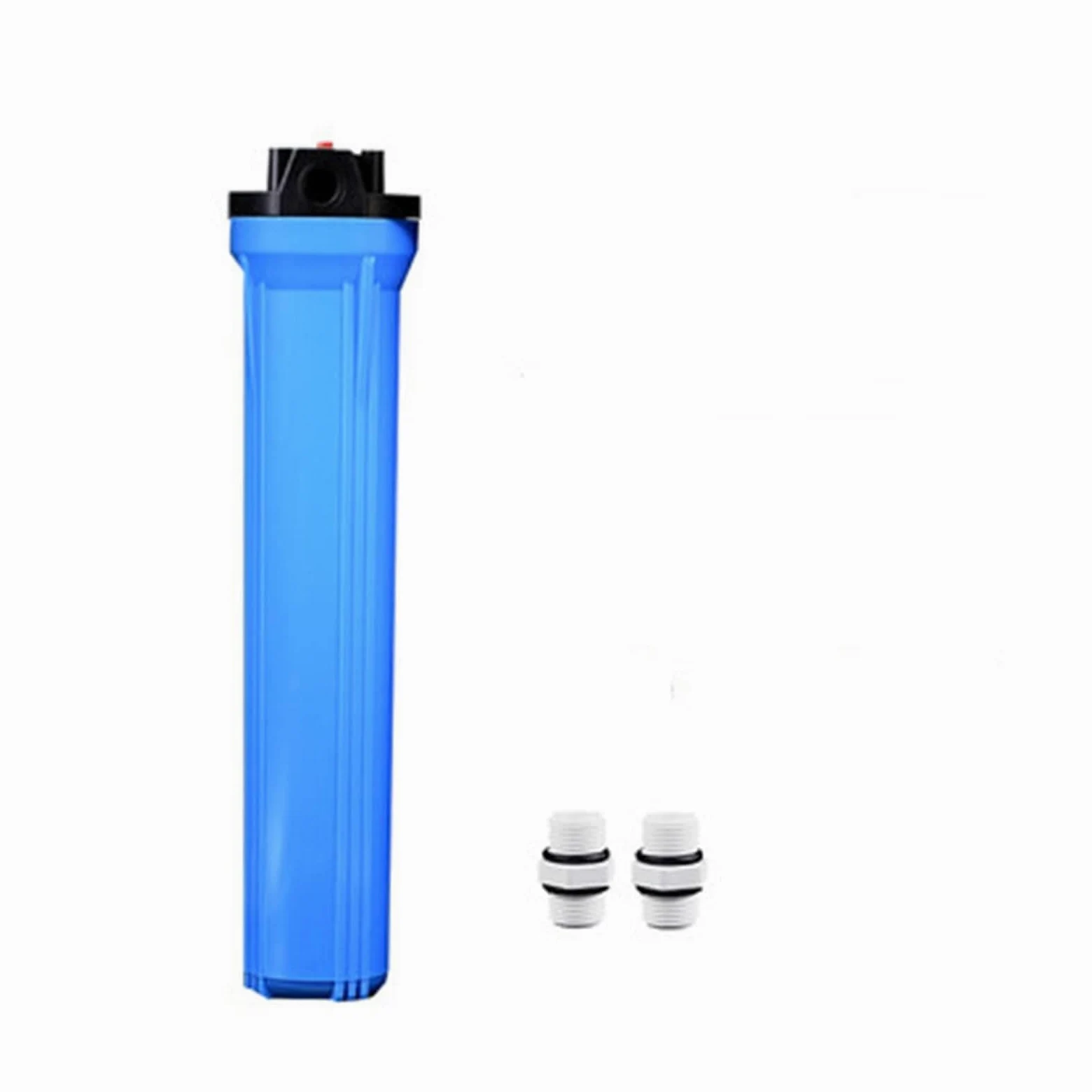 Sistema de filtrado de agua Purificador de agua de 20 pulgadas, 1/2 3/4, carcasa de filtro, piezas de purificador de agua comercial(Bare metal)
