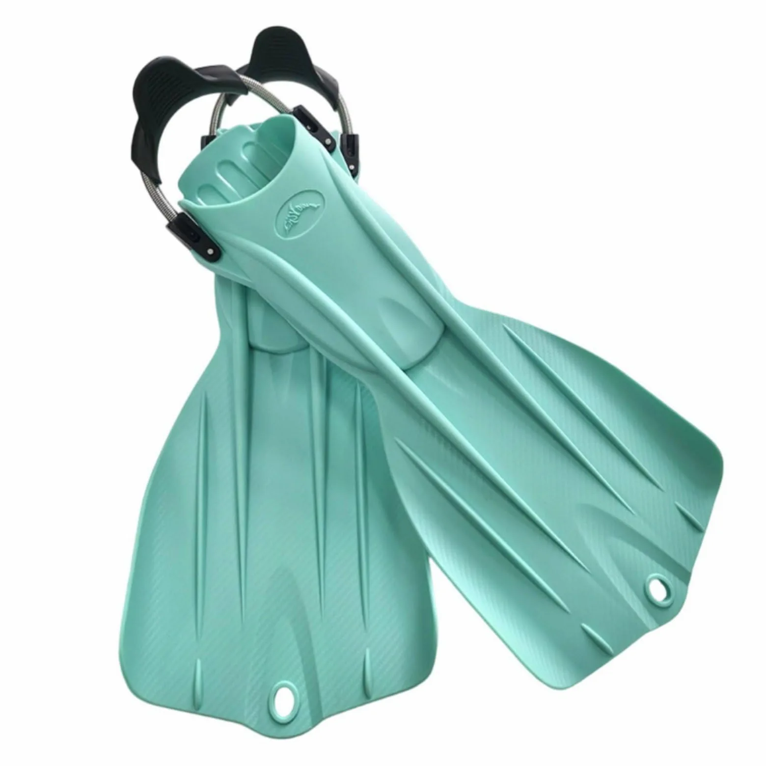 Amagogo Aletas de Buceo Profesionales con Largas Aletas Equipamiento con Ajuste Ergonómico y Estabilidad en el Talón Diseño de Bajo y Mayor Empuje Adecuada
