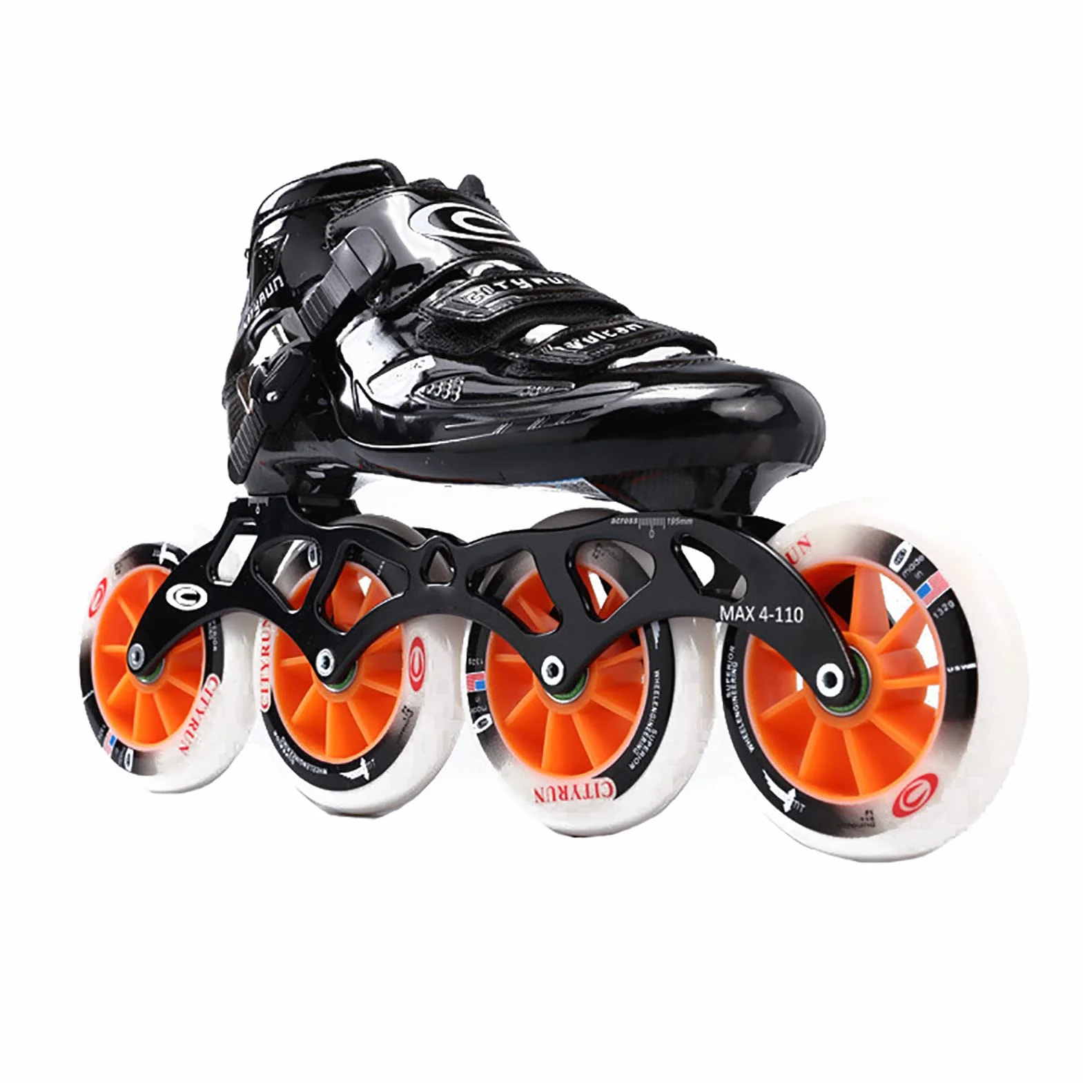 Patines de Fibra de Carbono de 4 Ruedas Profesionales, Patillas de Velocidad en Línea para Exteriores
