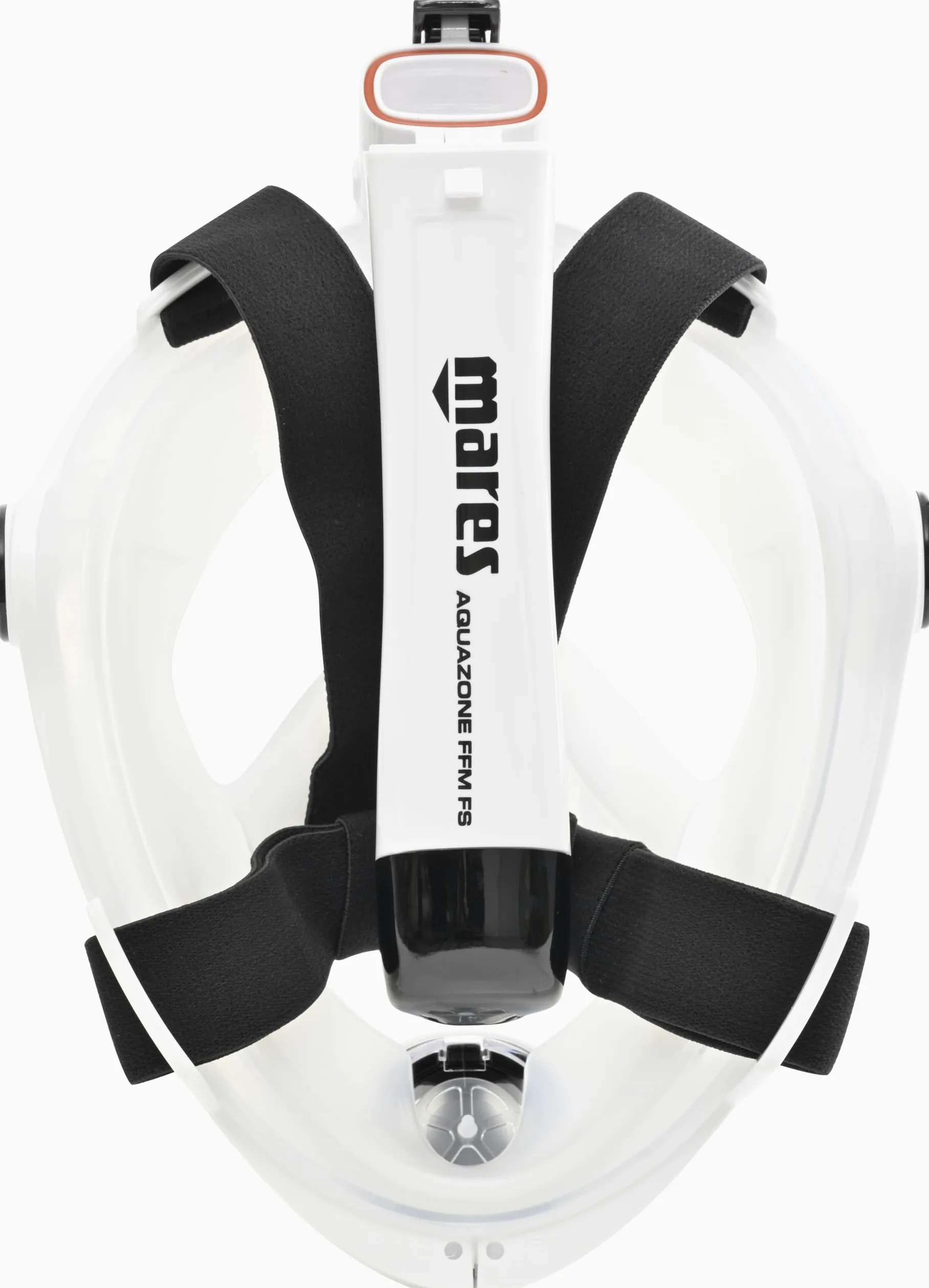 Mares Aquazone Full Face Mask - Máscara Integral de Snorkel para Adultos, Falda de Silicona, Tubo Plegable, 3 Tallas