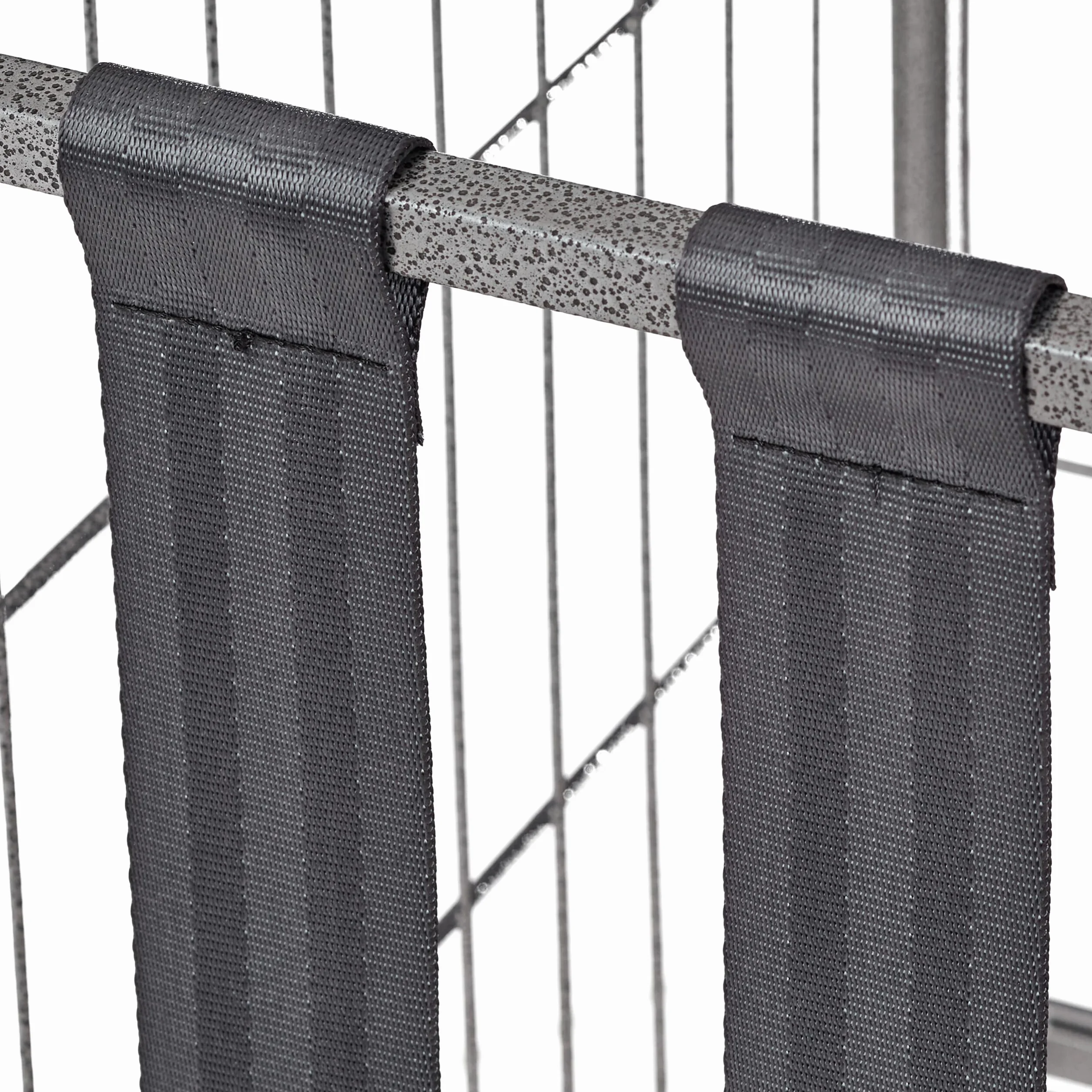 Relaxdays Carro para Pelotas 4 Ruedas Cesto Guarda Balones Metal 60x50x45 cm Gris