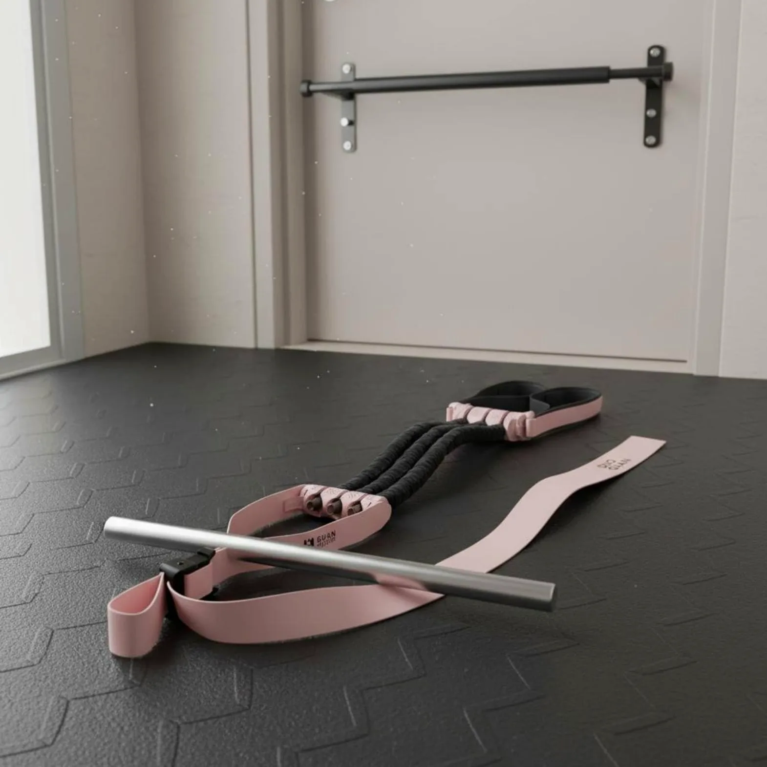 Banda de Asistidas Banda de Entrenamiento Correa de Resistencia Soporte de Tracción con Desmontable y Hebilla Segura Adecuada para Gimnasio en Casa