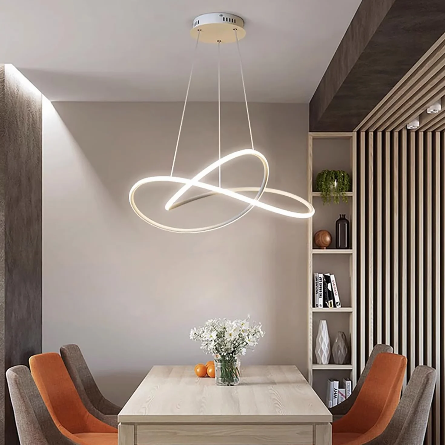 LED Lampara Techo Colgante 30W Regulable Altura Ajustable 50cm