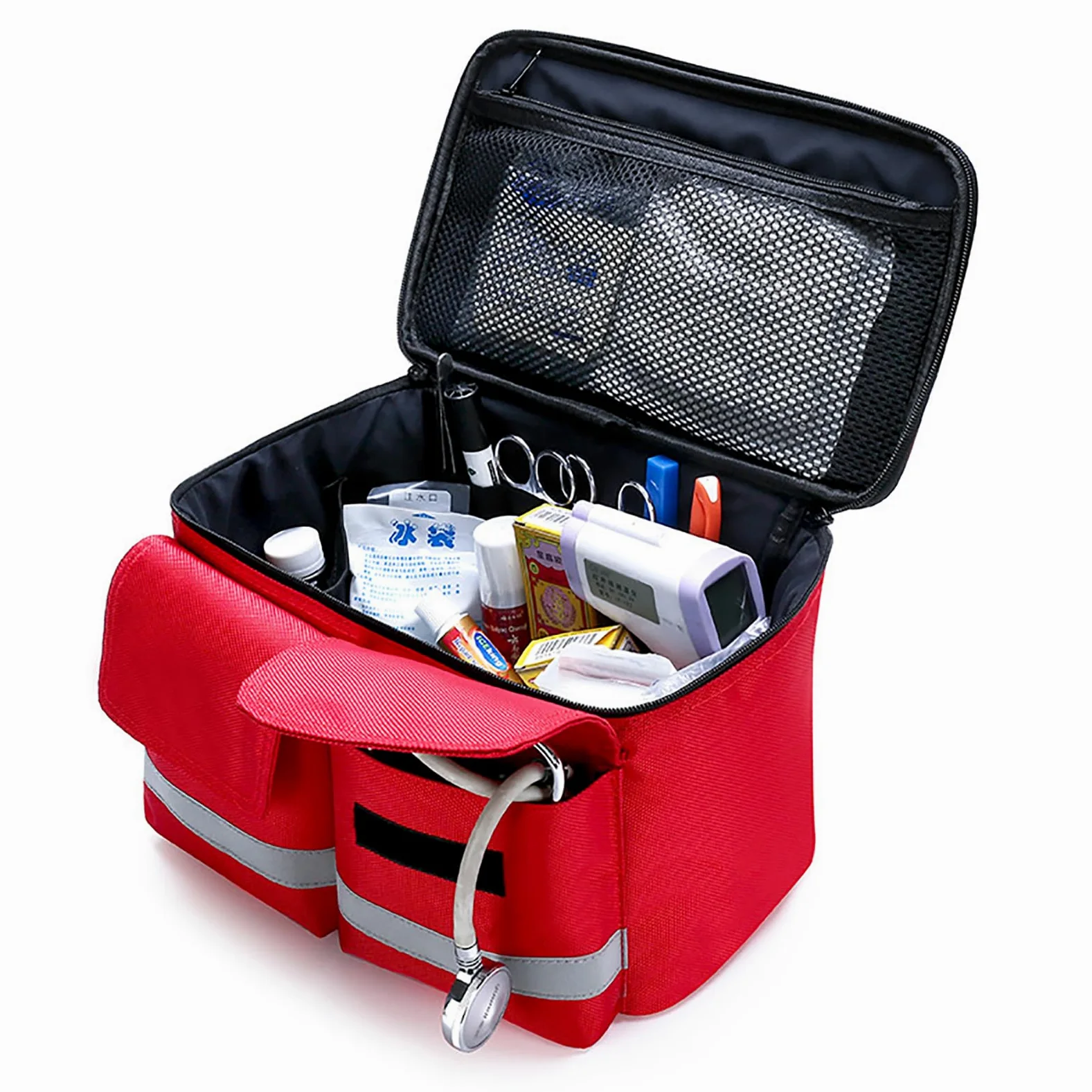 Botiquín De Primeros Auxilios Familiar a Prueba De Agua, Botiquín Portátil para Exteriores, Botiquines De Emergencia, Bolsa De Suministros Médicos Profesionales, Bolsa Vacía para Hombro