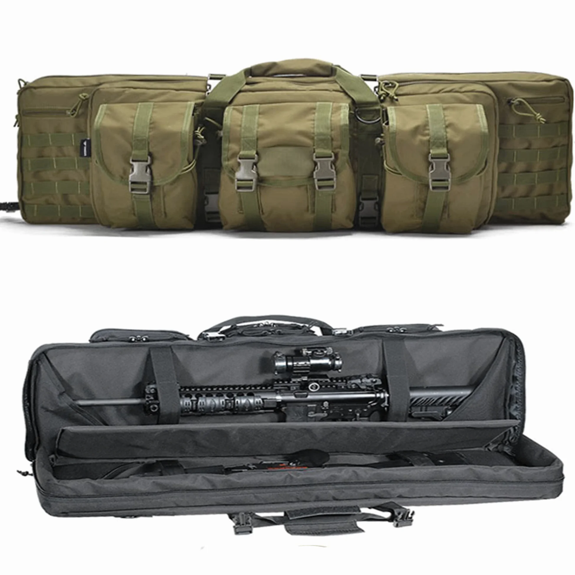 Funda para Fusil Airsoft Funda Escopeta Porta Caza, Mochila de Almacenamiento para Pistola y Revista, Estuche de Transporte para Pistola, Bolsas de Tiro para Rifles