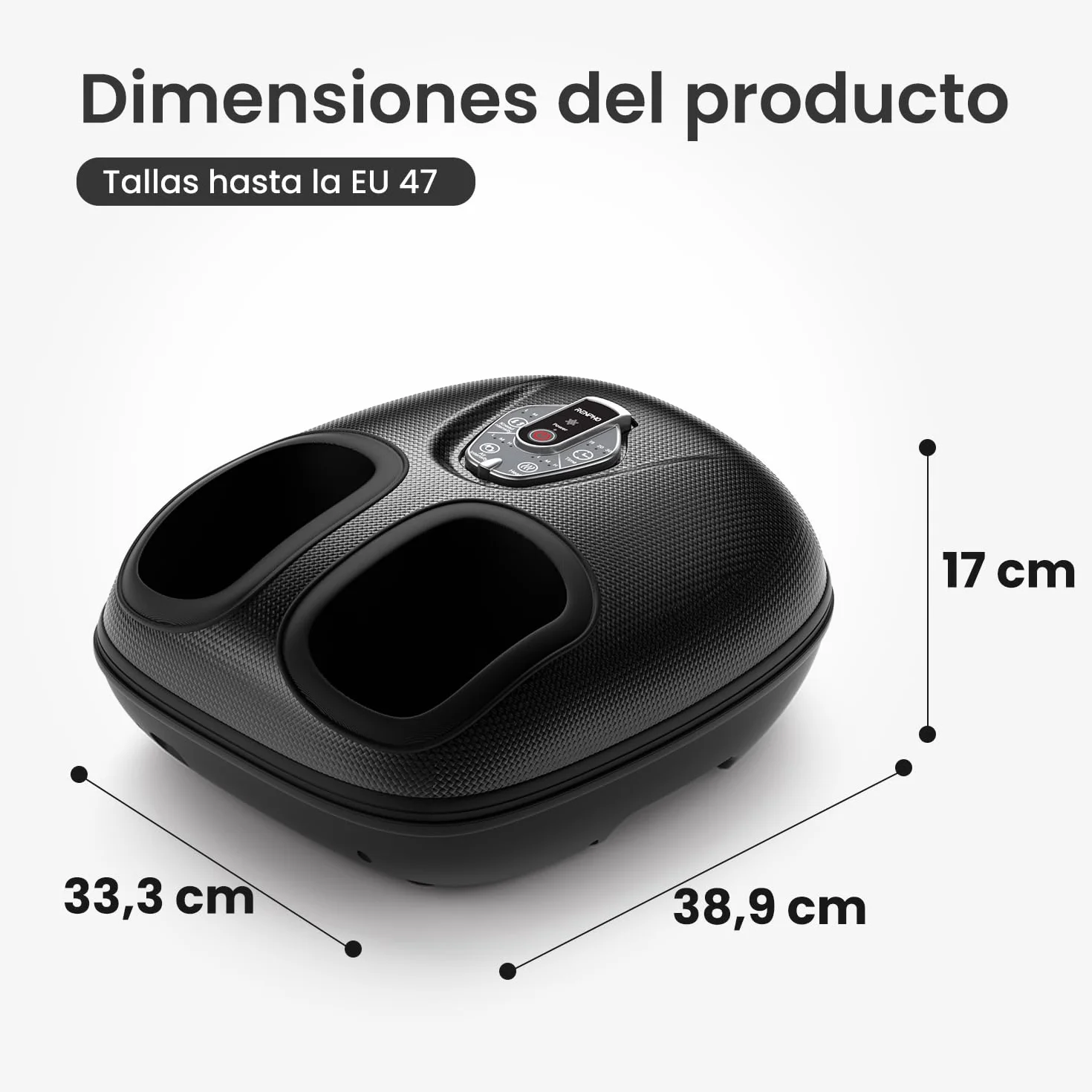 RENPHO Masajeador de pies con calor para fascitis plantar, Shiatsu, Compresión, 3 intensidades