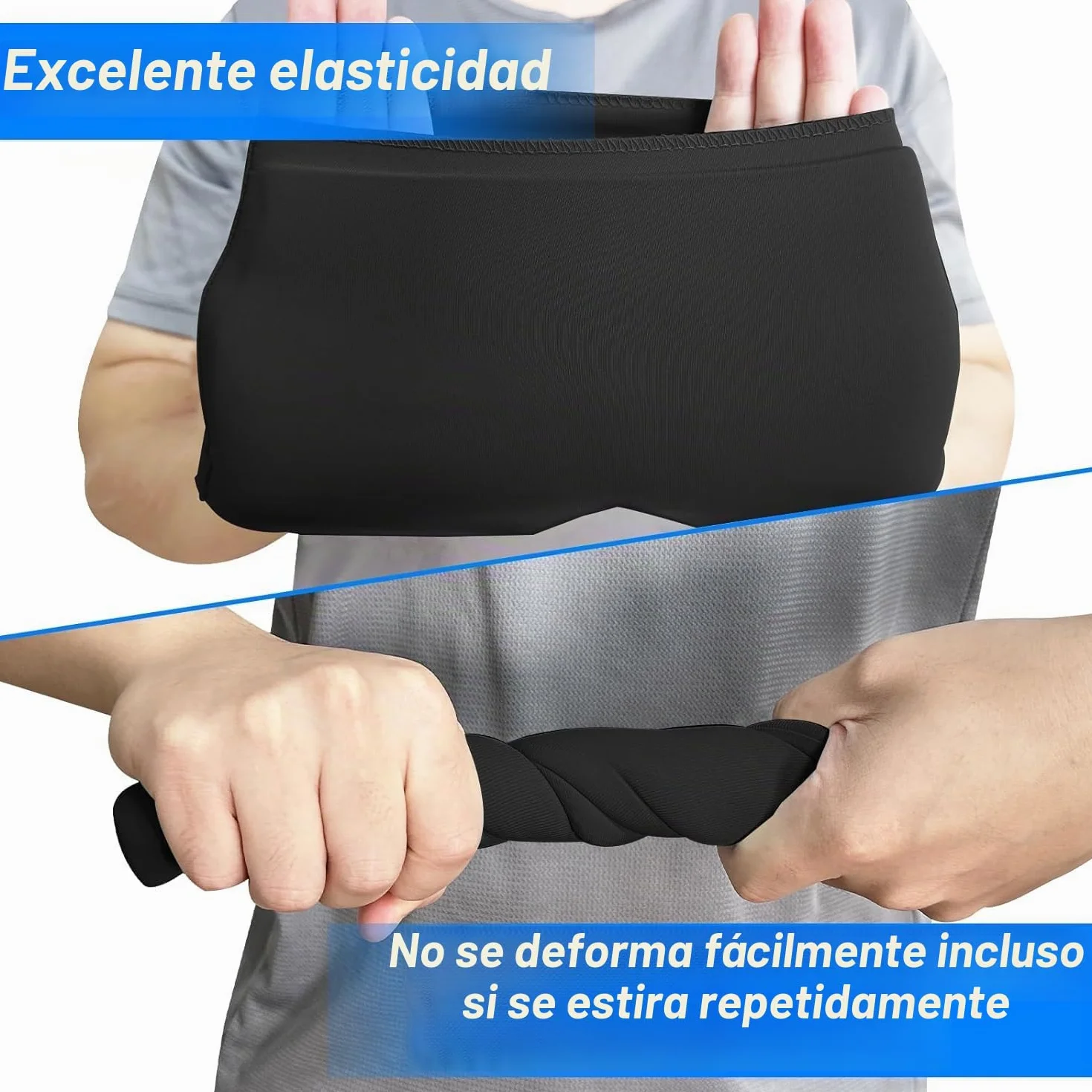 Kiuiom Alivio Para Migraña Gorro De Gel Frío Reutilizable Compresas Frias Y Calientes Negro