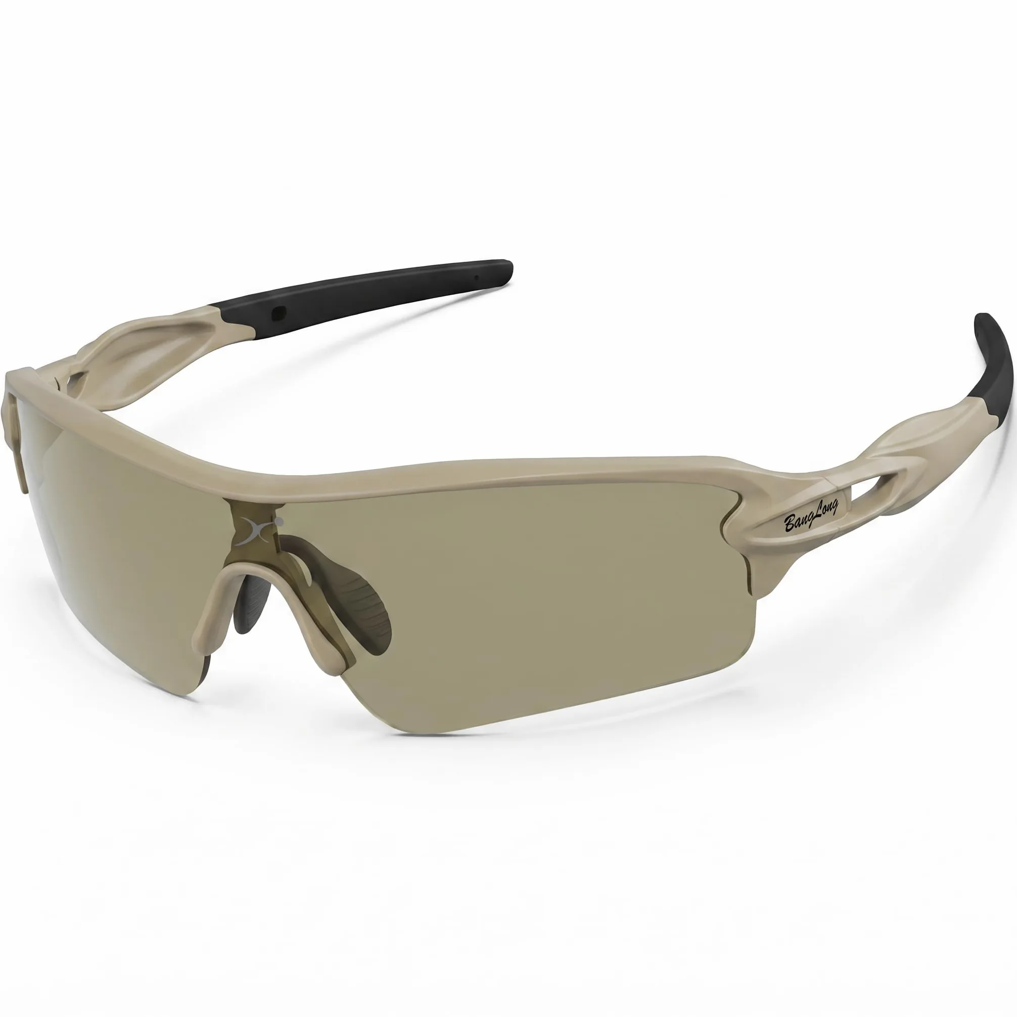 BangLong Gafas de ciclismo polarizadas UV400 – Gafas deportivas TR90 ultraligeras para hombre y mujer para ciclismo, correr y aire libre