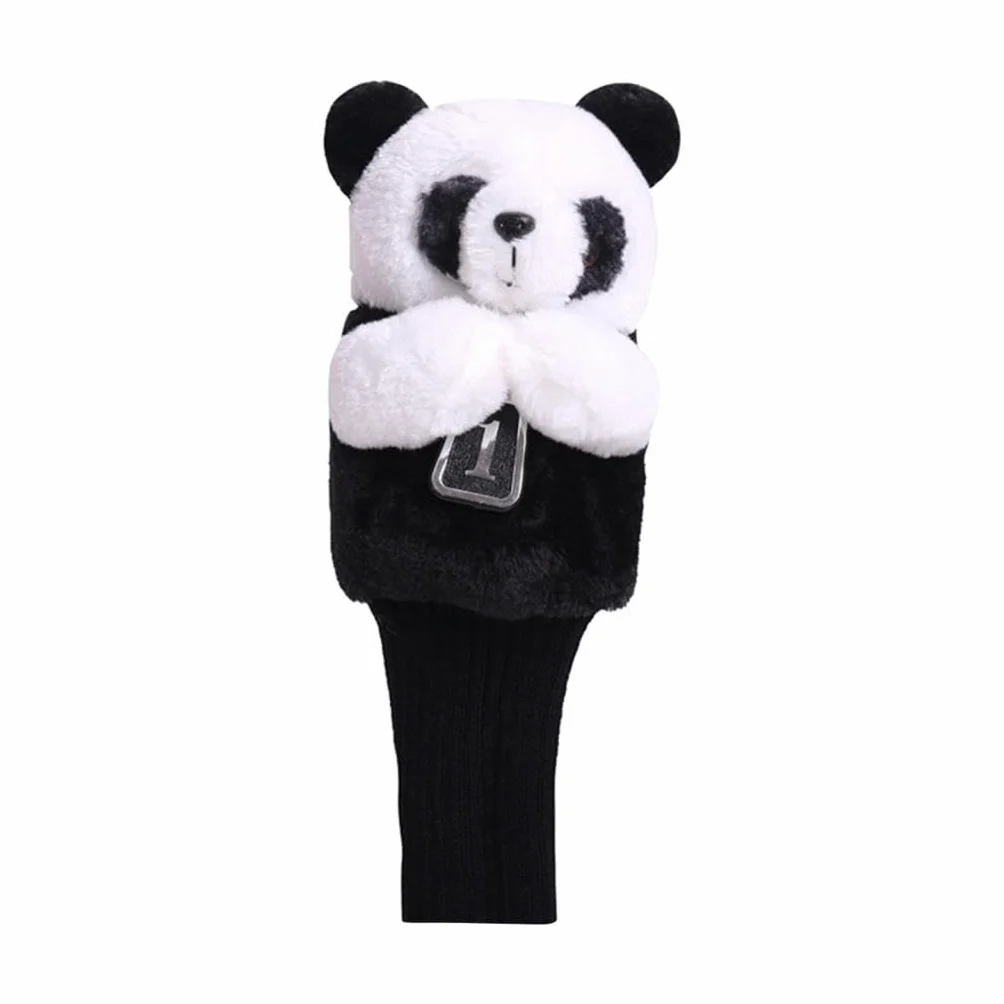 F Fityle Novedad Golf Club Headcover Animal Driver Head Cover Manga portátil para Mujeres Hombres Golfista