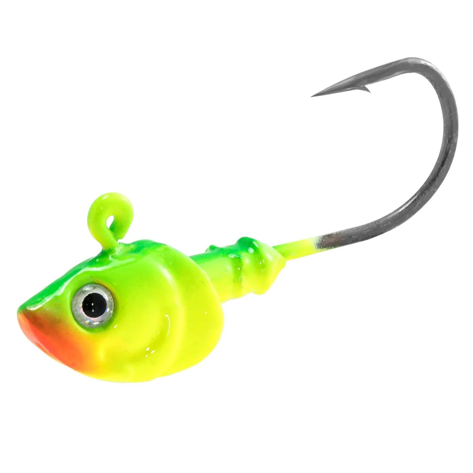 Dr.Fish 10 Cabezas plomadas para Pesca de Agua Salada, Ojos 3D, anzuelos de Acero de Alto Carbono, señuelo para Bar, Surf, Pesca, fletán, pompón, Bar