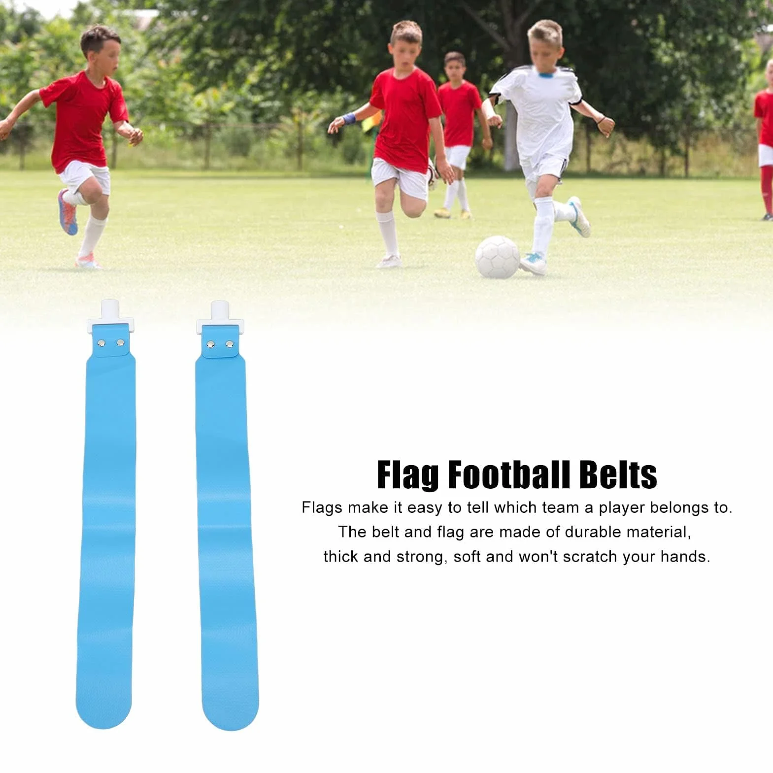 HERCHR Bandera De Cintura, 5 Piezas Cinturones De Fútbol con Bandera De PP Juego De Fútbol con Bandera Ajustable Juego Deportivo De Carrera Bandera De Cintura para Equipos De Entrenamiento
