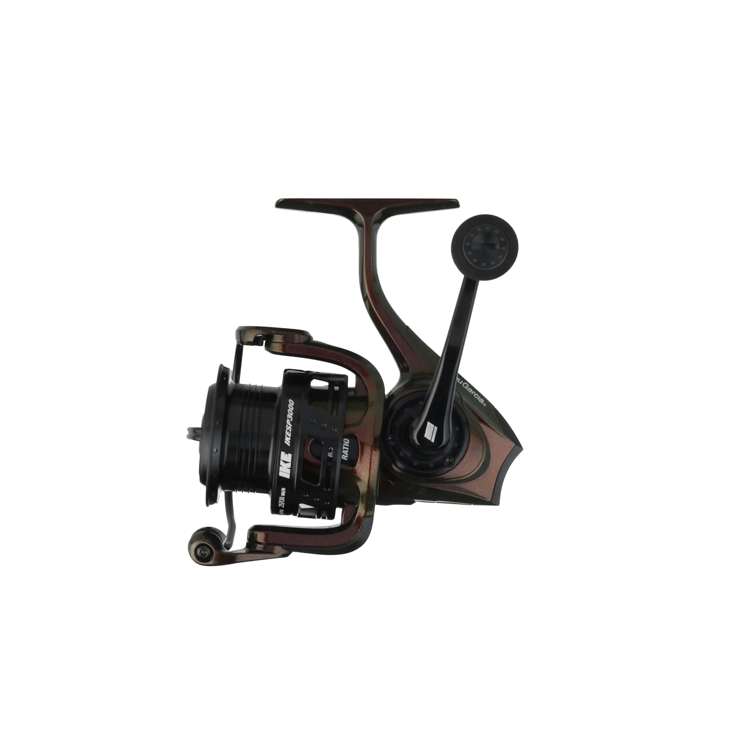 Abu Garcia Revo Ike - Carrete Giratorio Ligero Morado con 10 rodamientos, para Pesca en Agua Dulce, Lucio, Perca, lucioperca, Trucha