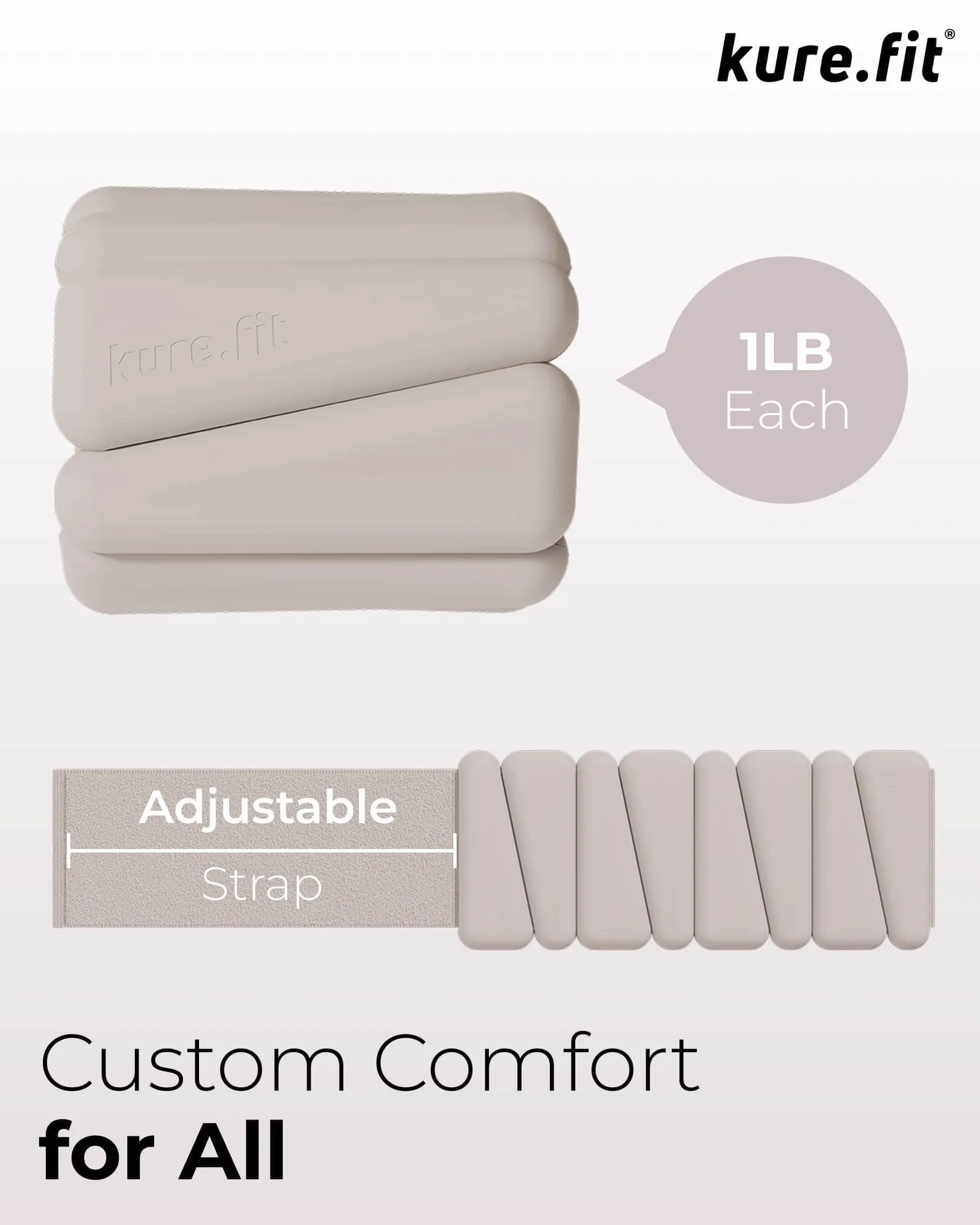 Brazaletes con peso, pesas ajustables para muñeca y tobillo para mujer, 2 libras cada una (juego de 2), pesas de tobillo para yoga, pilates y caminar, pesas de piernas y brazos para hombres