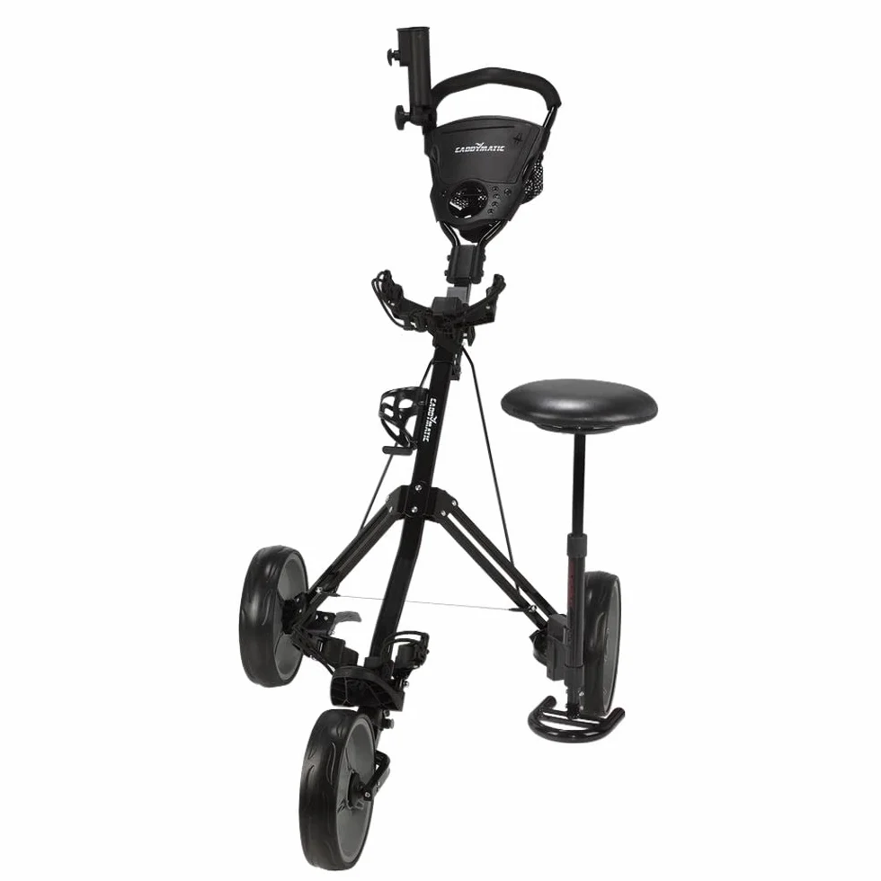 Golf X-Treme Carrito de Golf 3 Ruedas con Asiento Negro/Gris