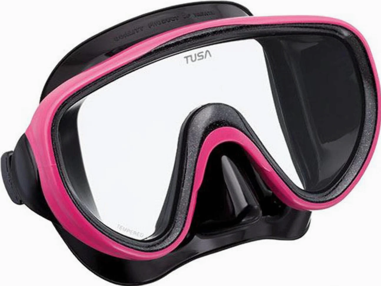 Tusa Sport Serene Dive Mask and Snorkel Set Adult Black Series (UC1625) Black/Fishtail Blue