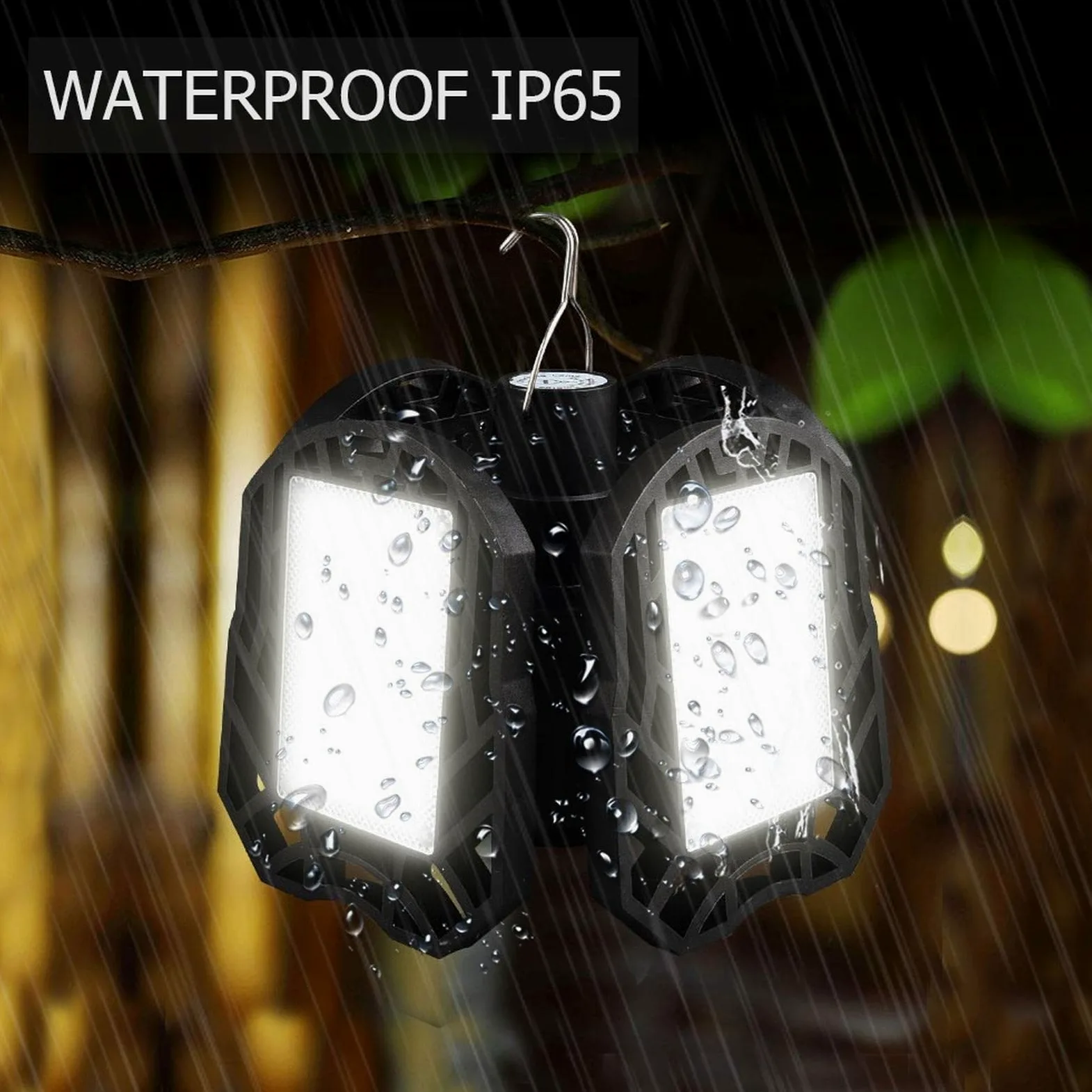 Carga de Luces de Campamento Linterna LED Solar Recargable for Acampar con Control Remoto, Resistente al Agua IP65, 40W, for Acampar al Aire Libre y Pescar