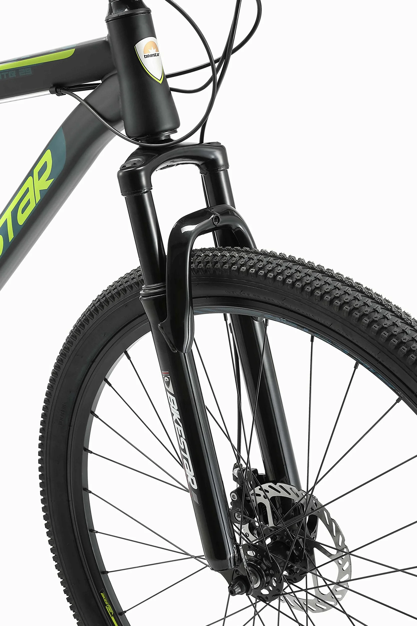 BIKESTAR Bicicleta de montaña Hardtail, 21 Marchas Shimano 26, 27.5, 29" Pulgadas | Mountainbike con Frenos de Disco Cuadro 15, 17, 19" MTB