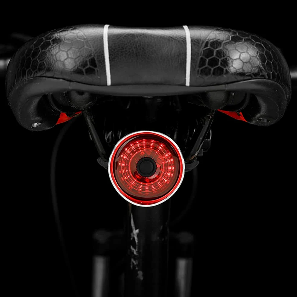 Luces traseras para Bicicleta, Luces traseras Inteligentes para Bicicleta de montaña, Luces con Sensor para Ciclismo Nocturno, Bicicletas de Carretera, Carga USB, Accesorios de Ci