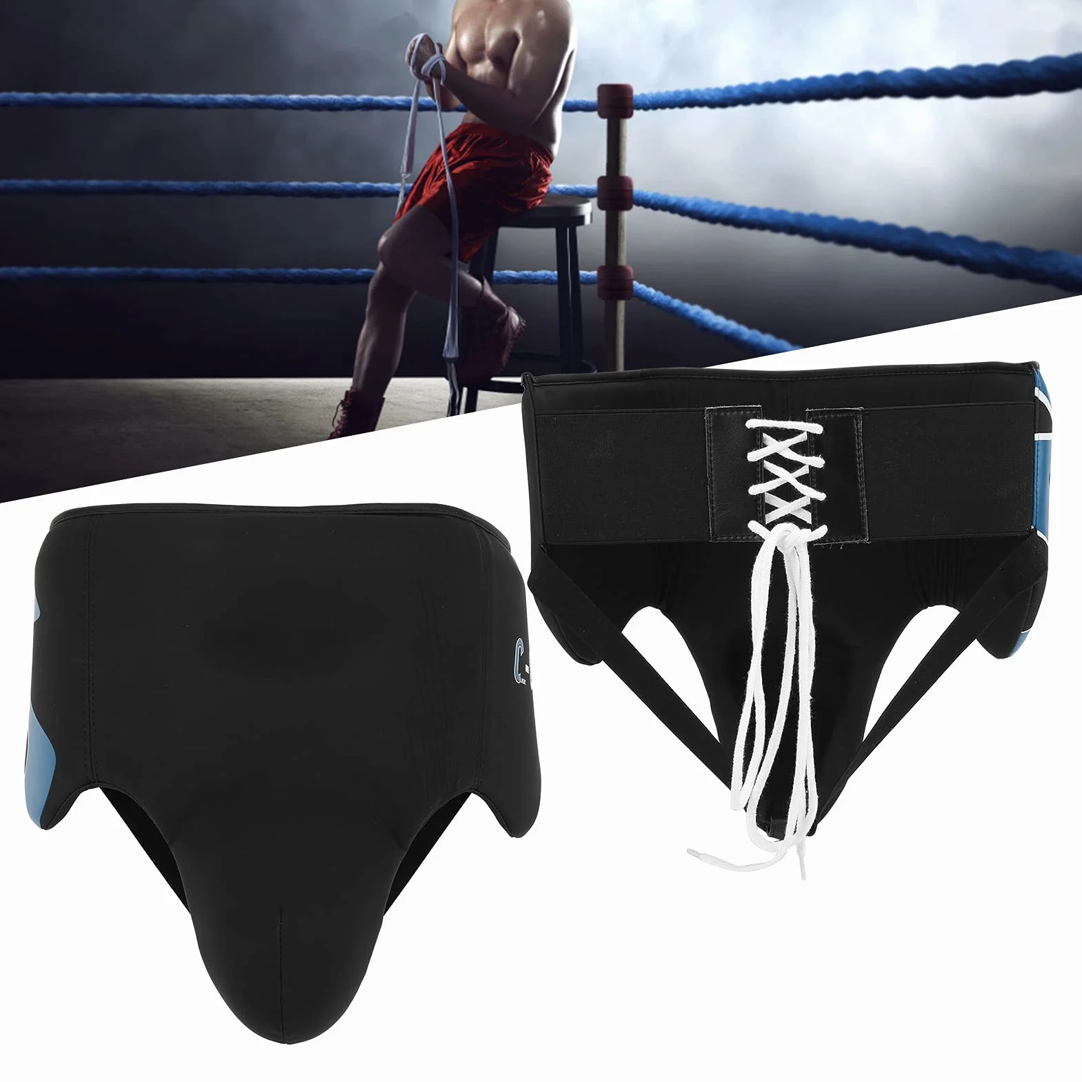 Protector de Coquilla para Boxeo, Muay Thai, Kickboxing y MMA Sparring, Protector Abdominal de Lucha Taekwondo para Hombre