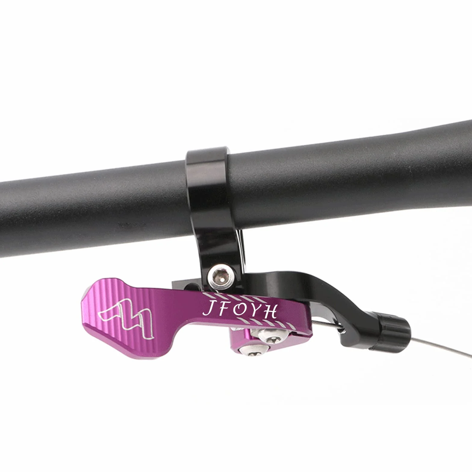 Palanca Remota para Tija Plegable MTB – Compatible con Tijas Telescópicas de Guiado Interno y Externo, Montaje 22.2 mm, Ligera y Anodizada para Bicicleta de Montaña