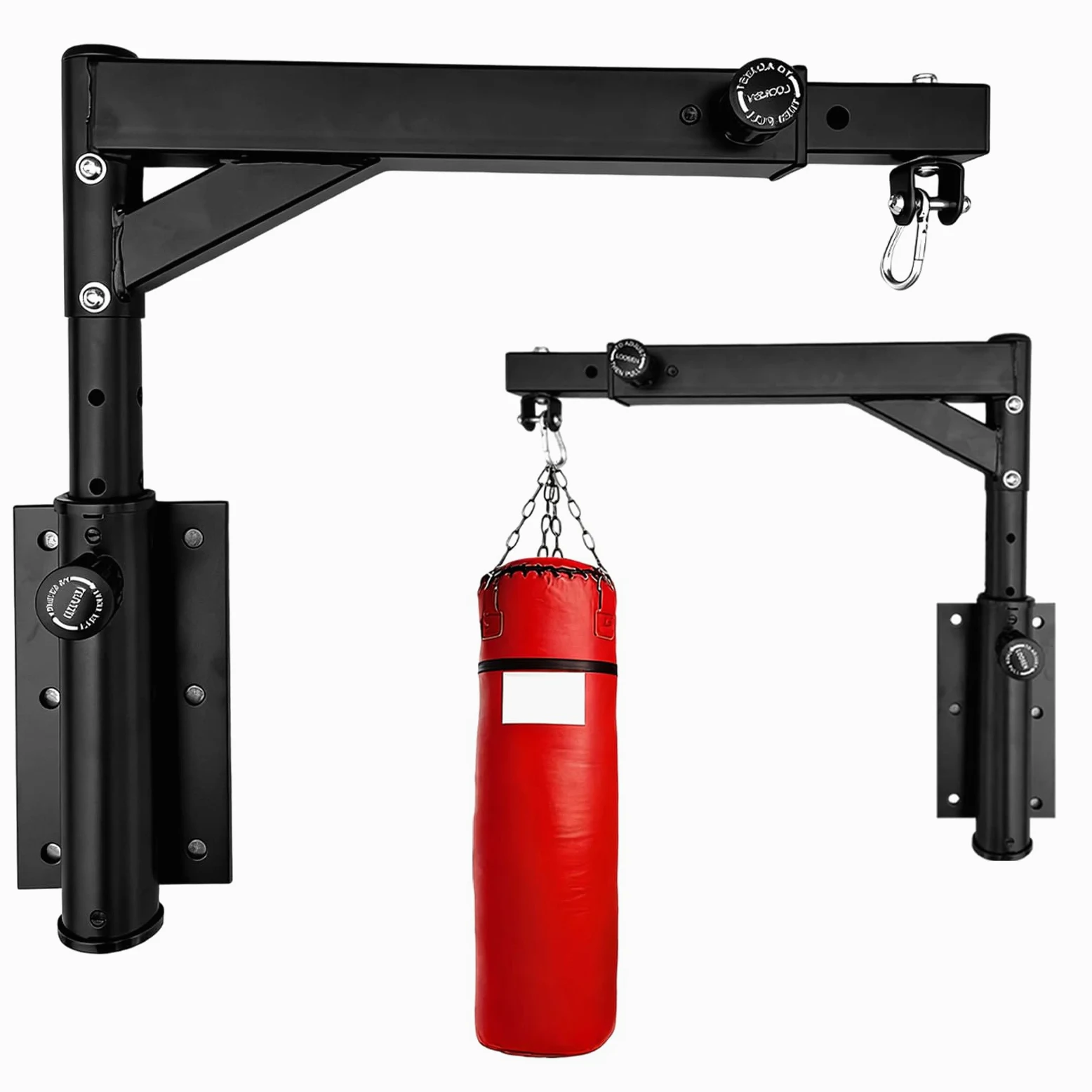 Soporte de Pared para Saco de Boxeo Ajustable con Rotación Silenciosa 360°, hasta 250 kg