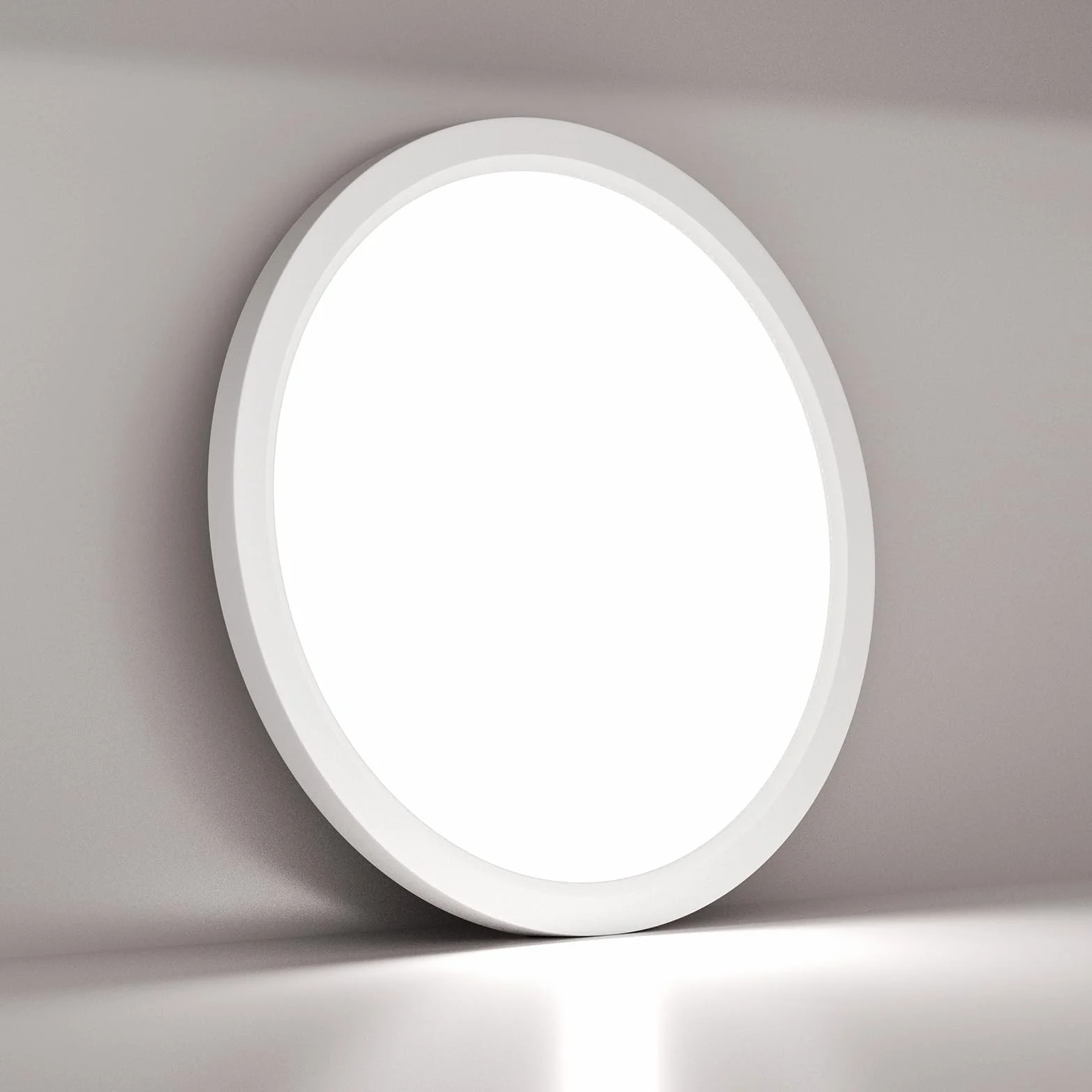 LQWELL® Lámpara de Techo LED IP44 Impermeable 18W 6000K 1980LM Redonda Plana 220x18mm
