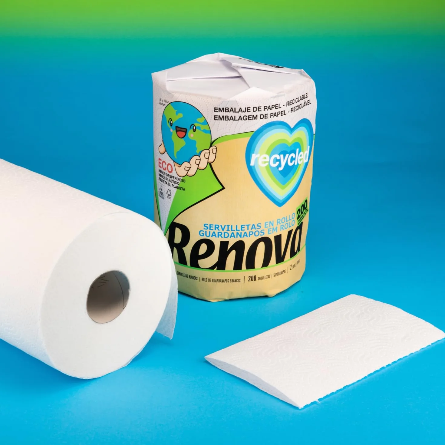 RENOVA Rollo De Cocina Gigaroll Ecológico, 260 g