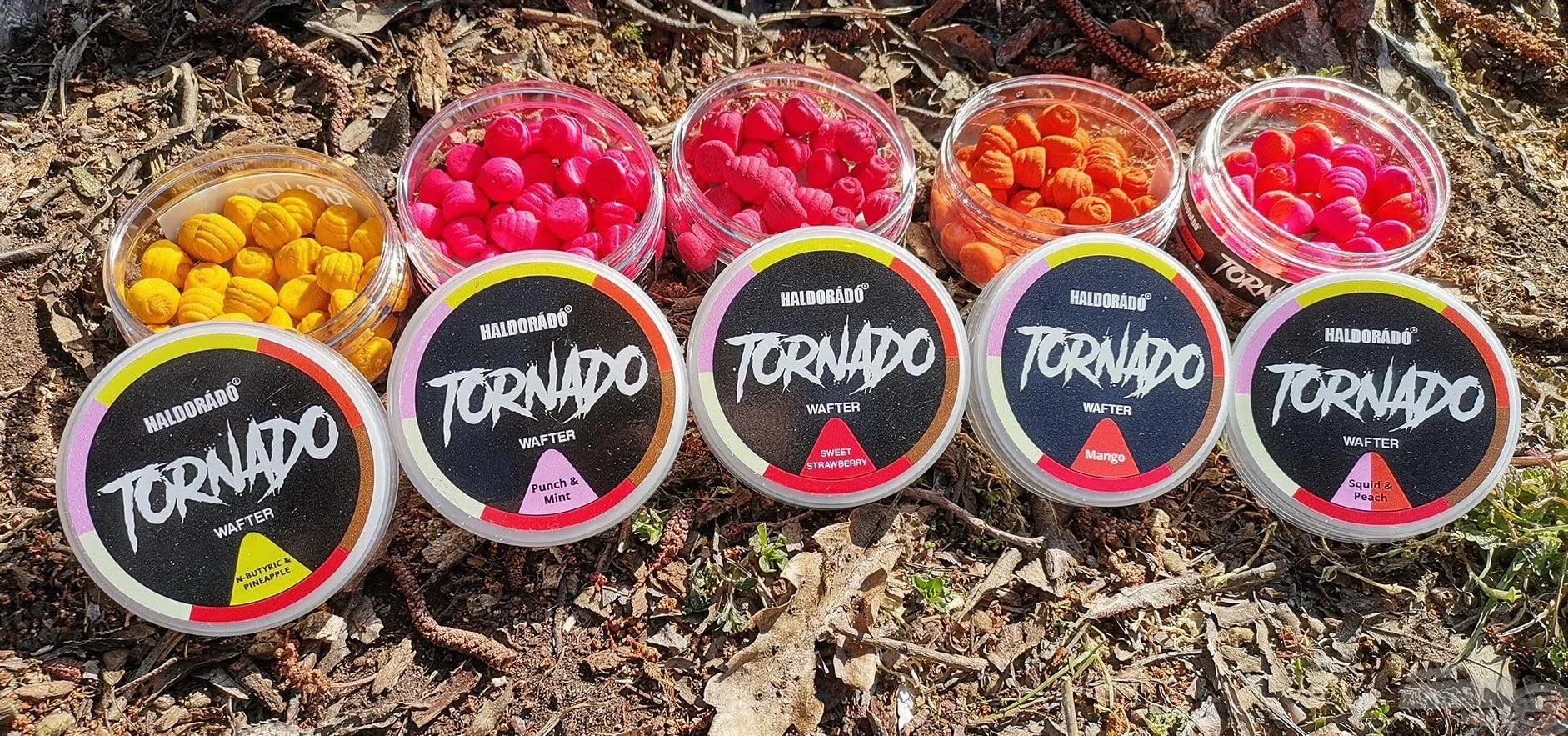 Haldorado Tornado Wafter Piña+N-Butyric 12mm, hookbait carpfishing, cebo flumino, cebo 100% bidegradable