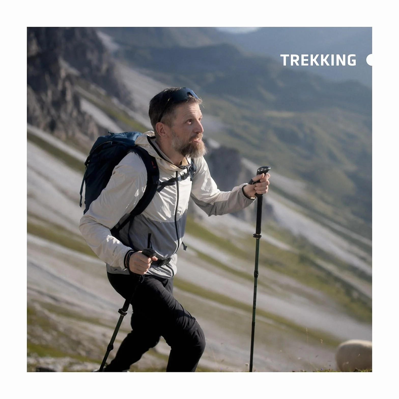 LEKI Khumbu Lite AS Bastones de Senderismo para Hombre y Mujer, Bastones de Trekking Ligeros y Ajustables de Aluminio con Plato de Trekking, Sistema de amortiguación antigolpes LEKI