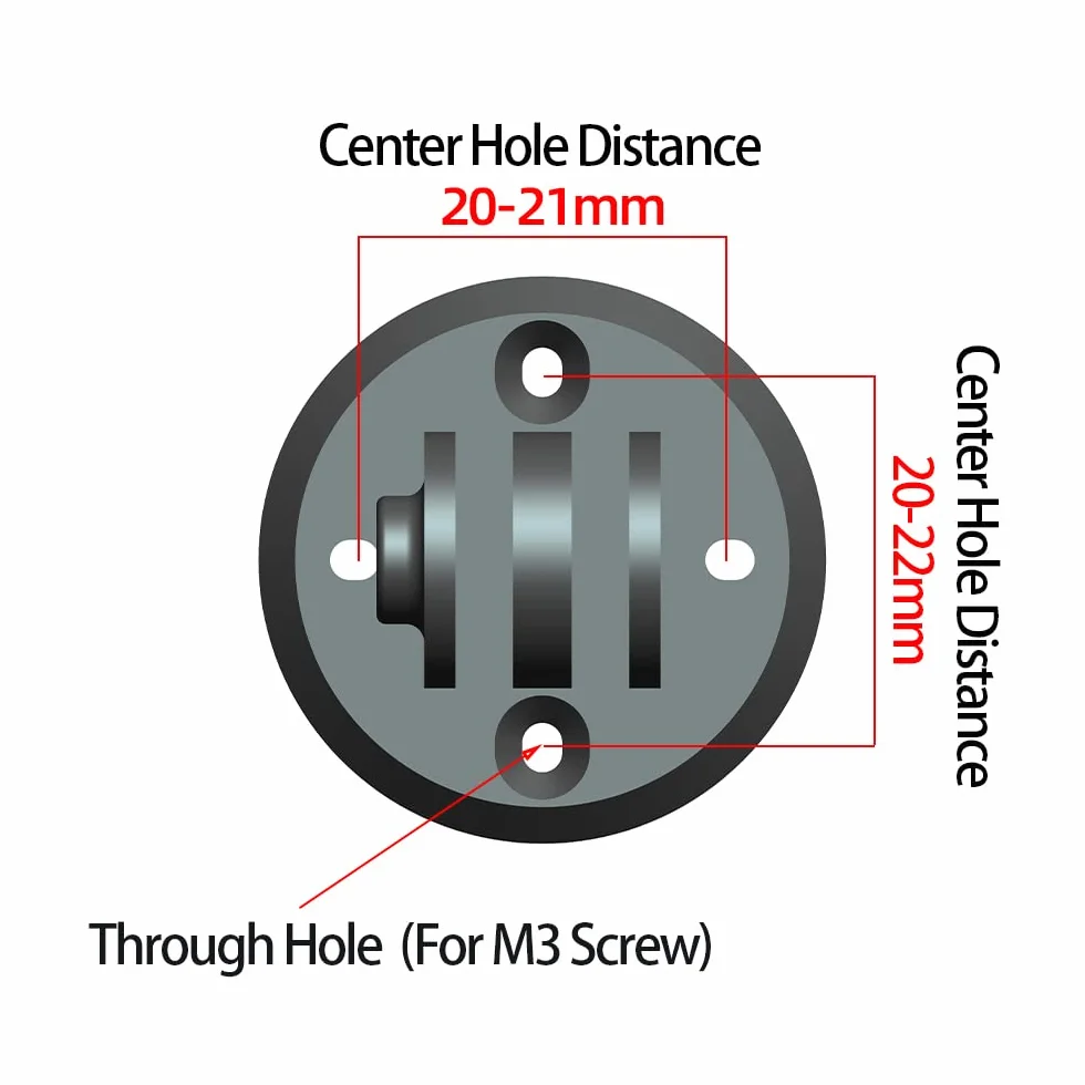 Cestbon Adaptador Combo de Montaje para Garmin Edge Compatible con Cámara o Faro, Adaptador Universal Extendido de Montaje Frontal de Liberación Rápida