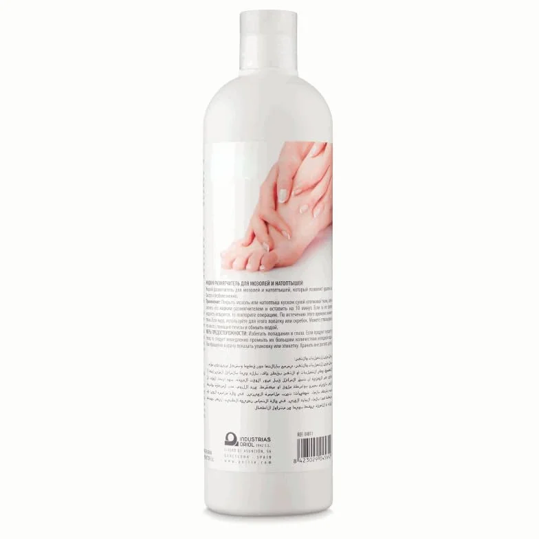 Ablandador Líquido de Callosidades y Durezas 500 ml Tratamiento Profesional de Pedicura