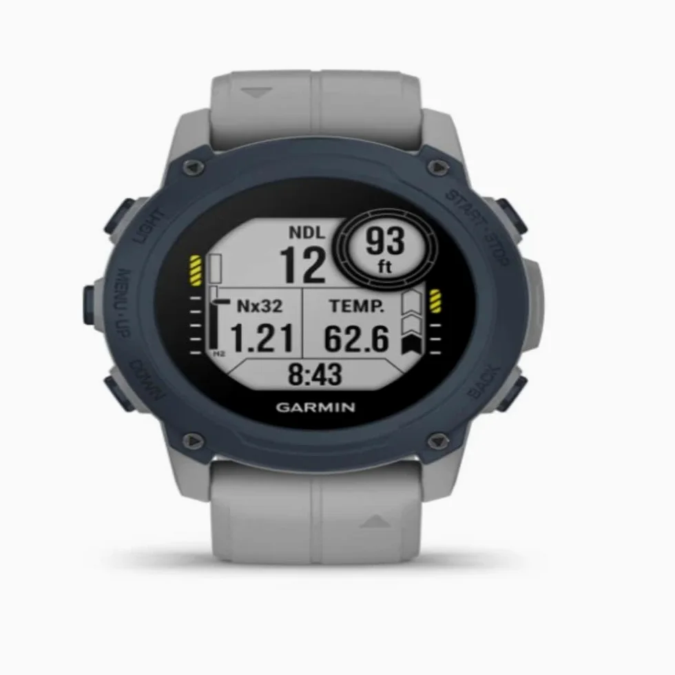 Garmin Descent™ G1, computadora de buceo resistente, múltiples modos de buceo, seguimiento de actividad, gris polvo (renovado)