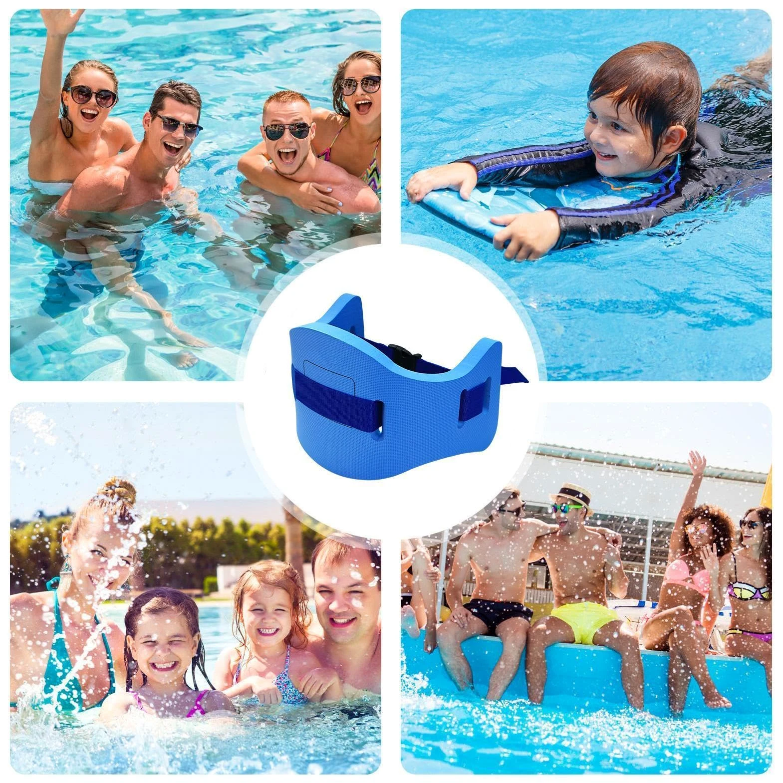 Cinturón de flotación, cinturón de entrenamiento de espuma ajustable - equipo de entrenamiento de natación | piscina, aeróbic acuático, esnórquel, ejercicio, entrenamiento, playa, río, juegos de